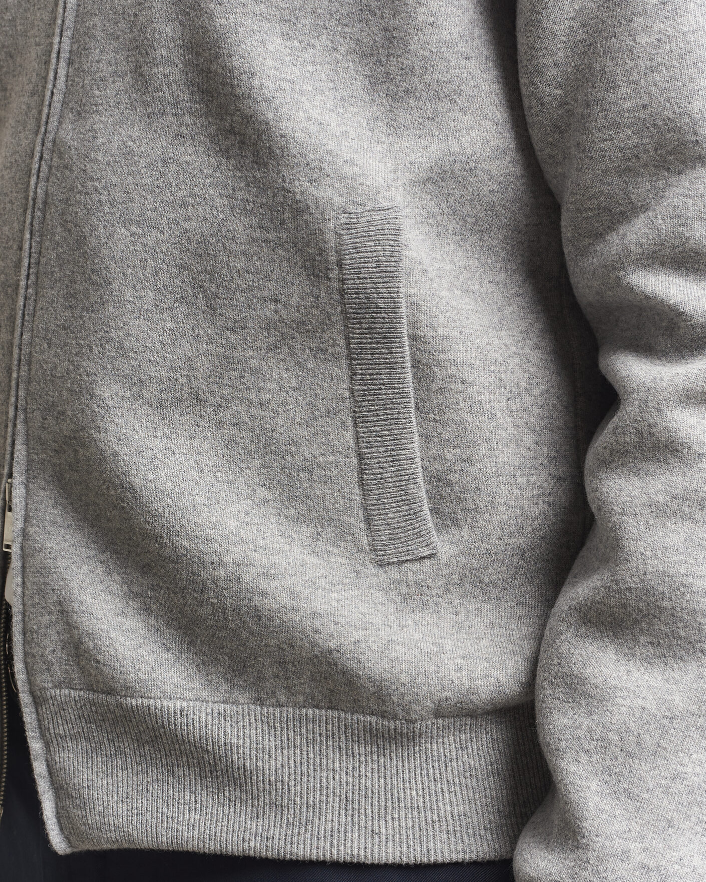 Herren | Jacken | Lardini | Knitted Wool Bomber Jacket Grey