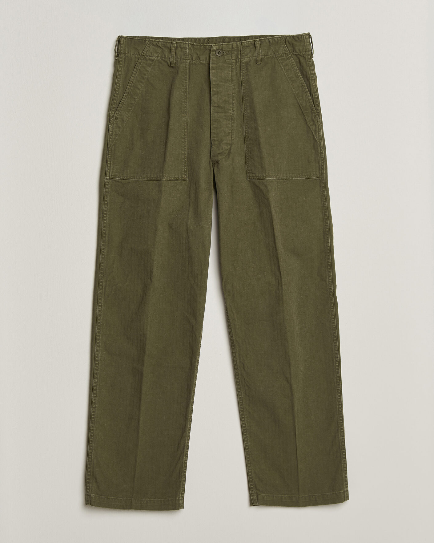Herren | Hosen | orSlow | Vintage Fit Herringbone Fatigue Pants Army Green