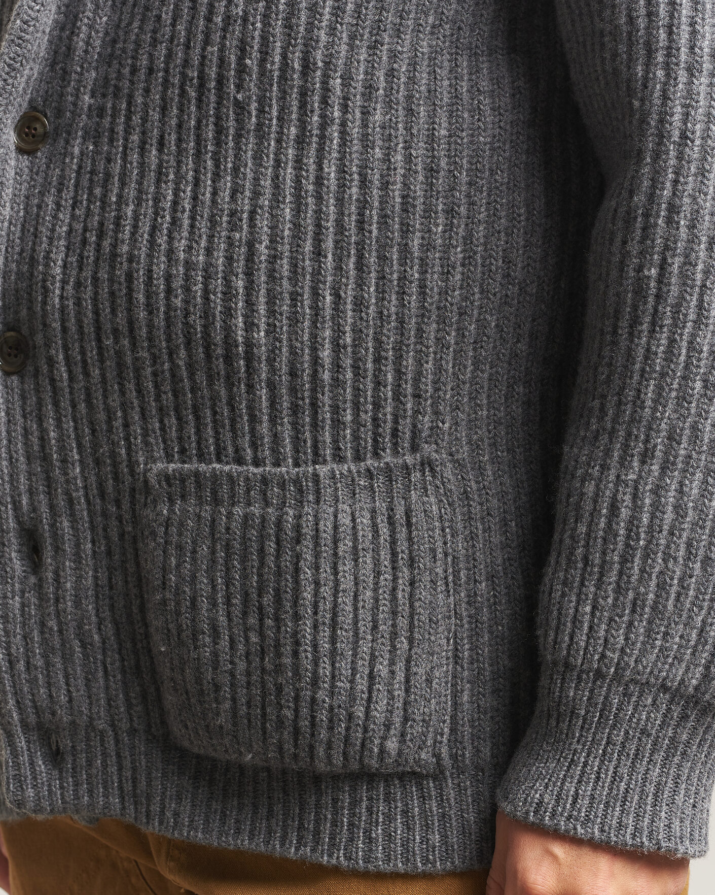 Herren | Pullover | Filson | Bristol Cardigan Sweater Medium Grey Melange