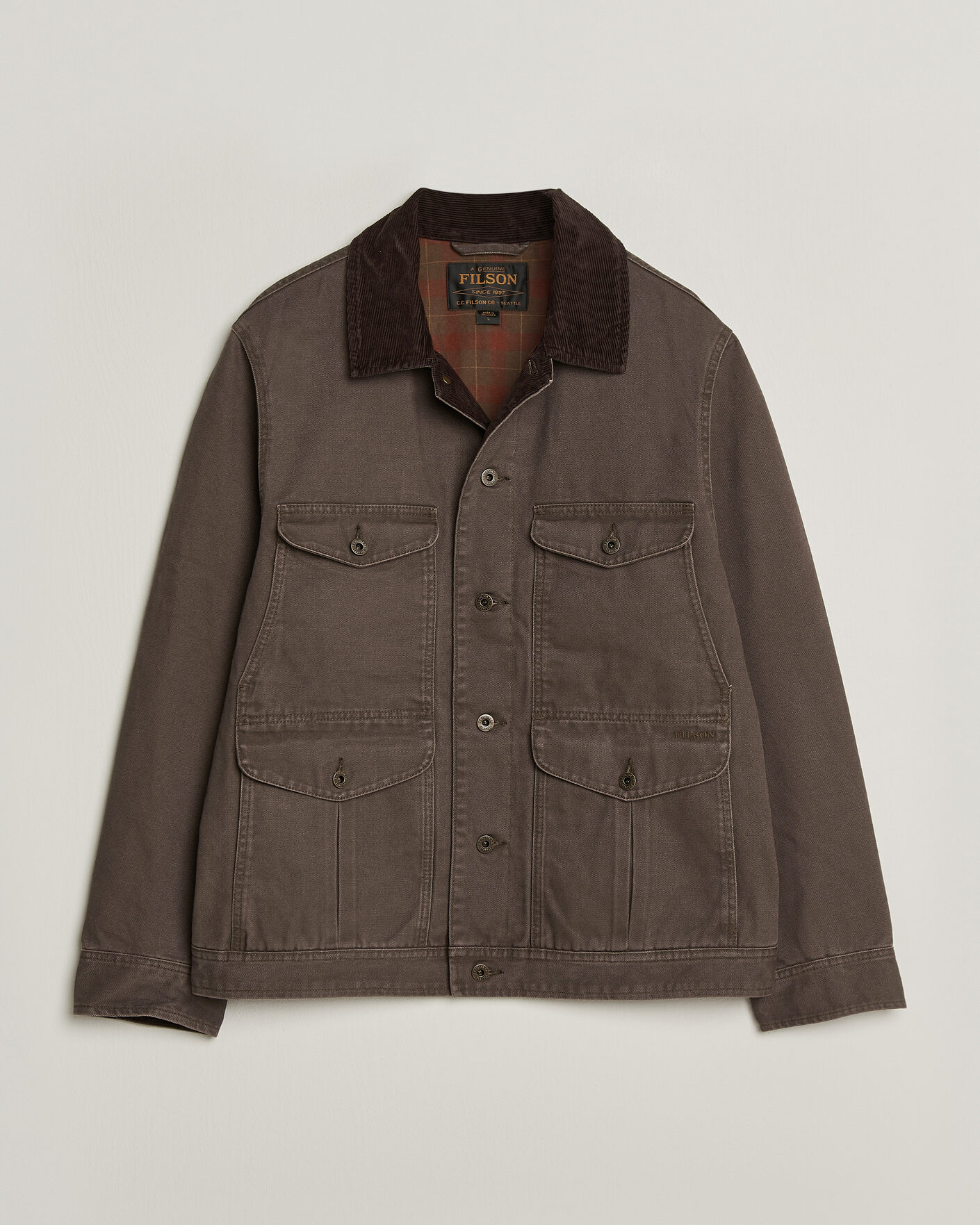 Herren | Jacken | Filson | Rustic Canvas Journeyman Canvas Jacket Bark