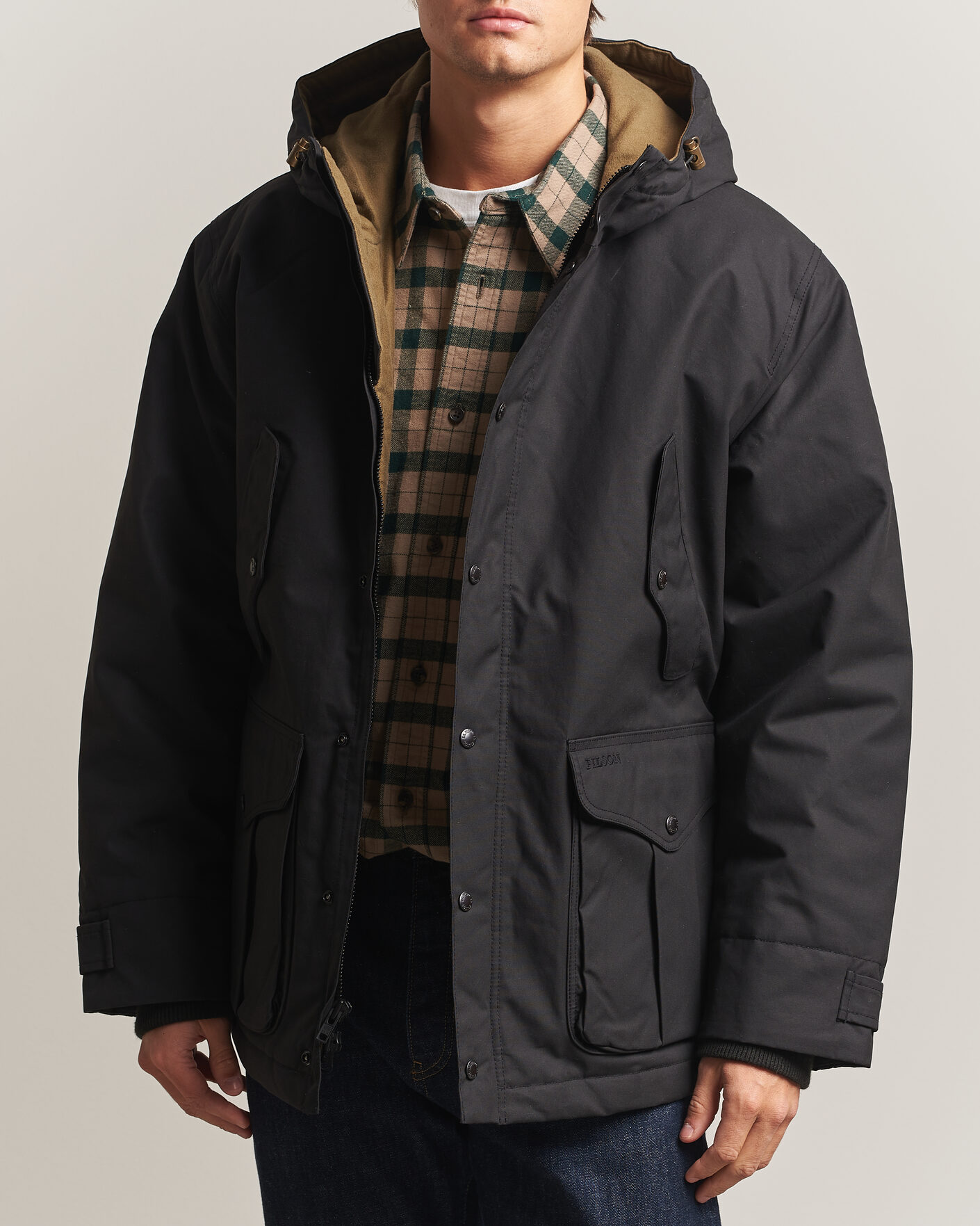 Herren | Jacken | Filson | Waxed Mountain Parka Black