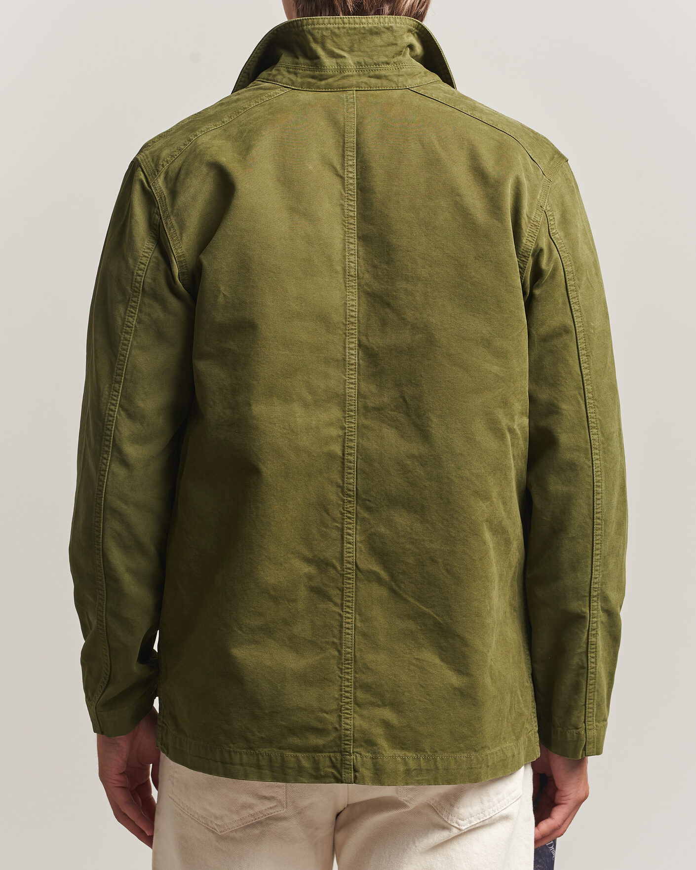 Herren | Jacken | Drake's | Duck Cotton Canvas Chore Jacket Olive