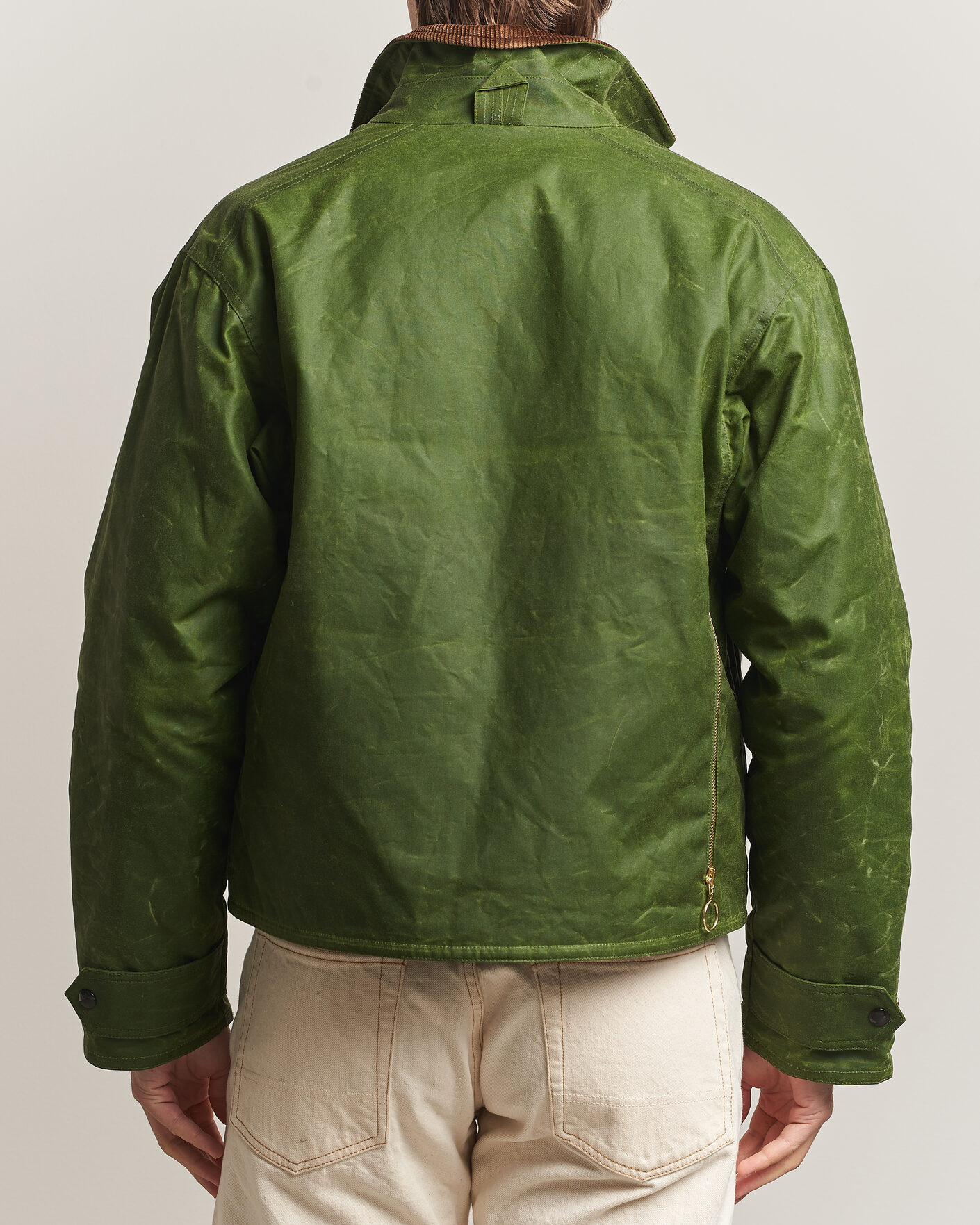 Herren | Jacken | Drake's | Waxed Wader Jacket Lemongrass