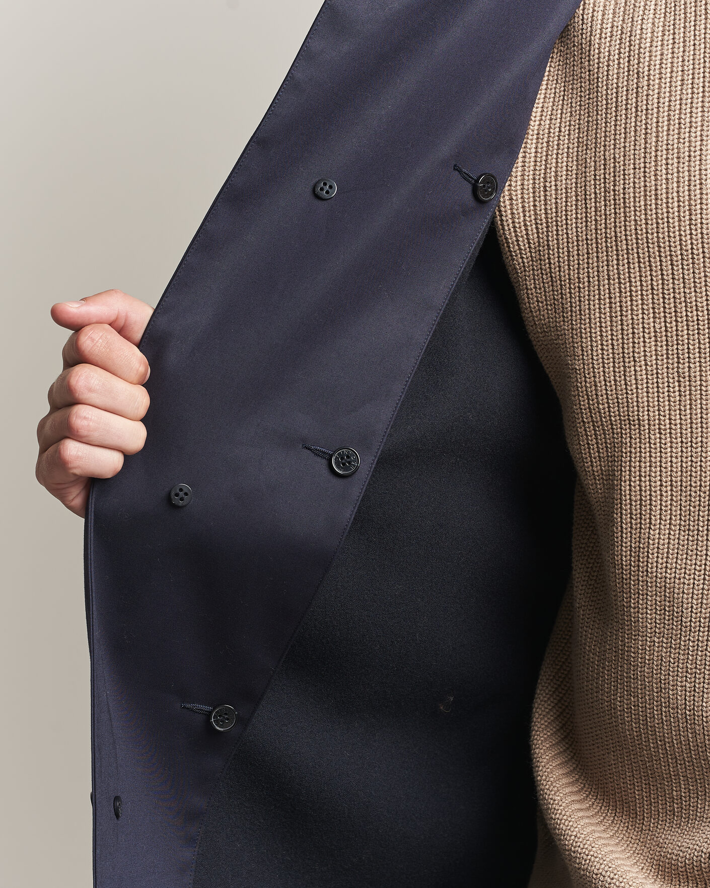 Herren | Jacken | Mackintosh | Dunkeld Car Coat Navy