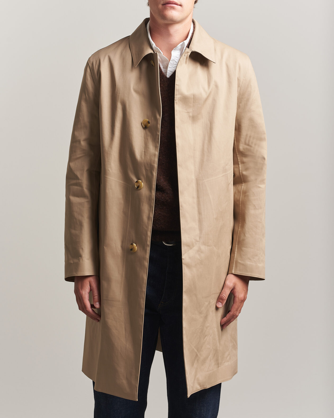 Herren | Jacken | Mackintosh | Dunkeld Car Coat Fawn