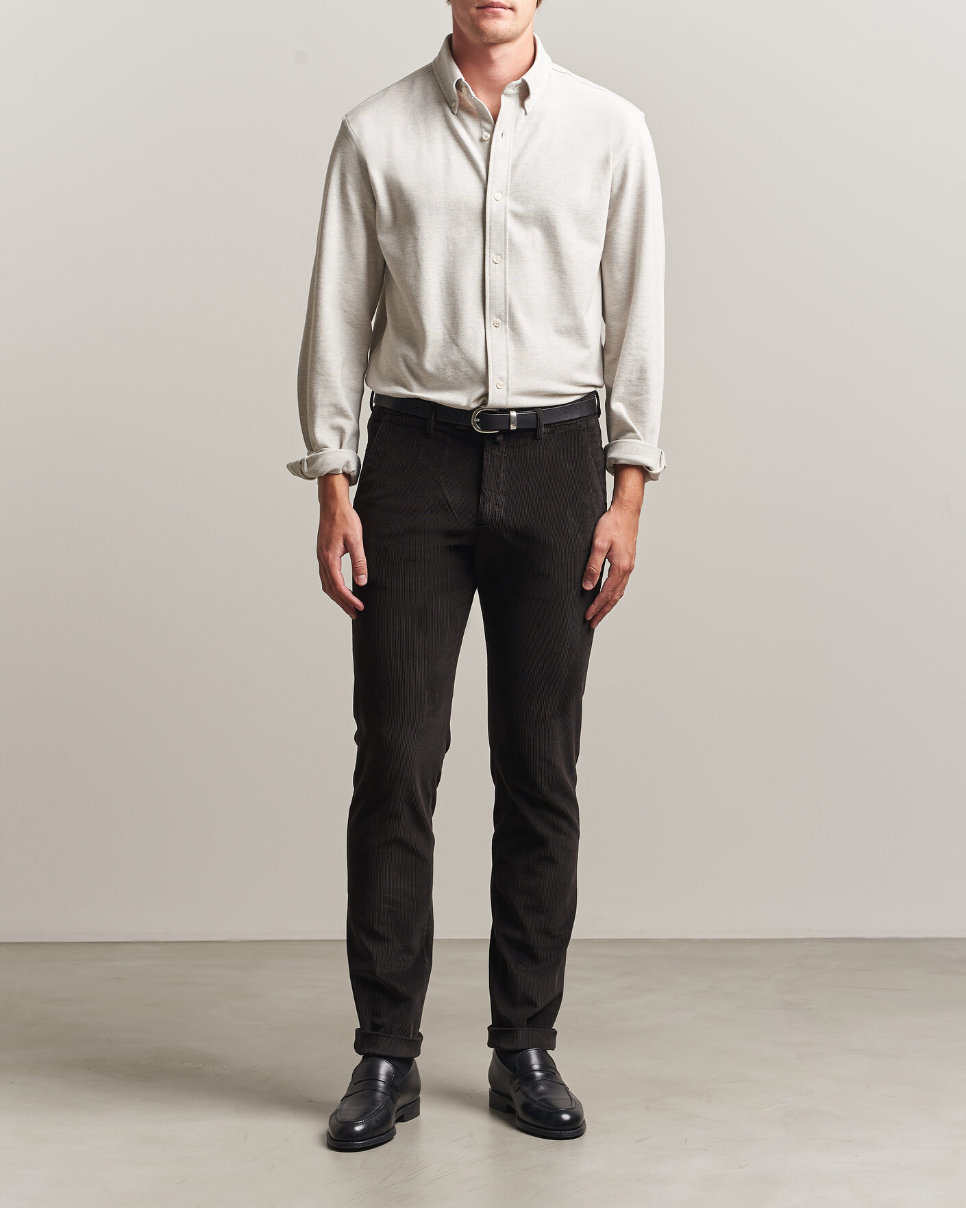 Herren | Hosen | Briglia 1949 | Slim Fit Corduroy Trousers Dark Brown