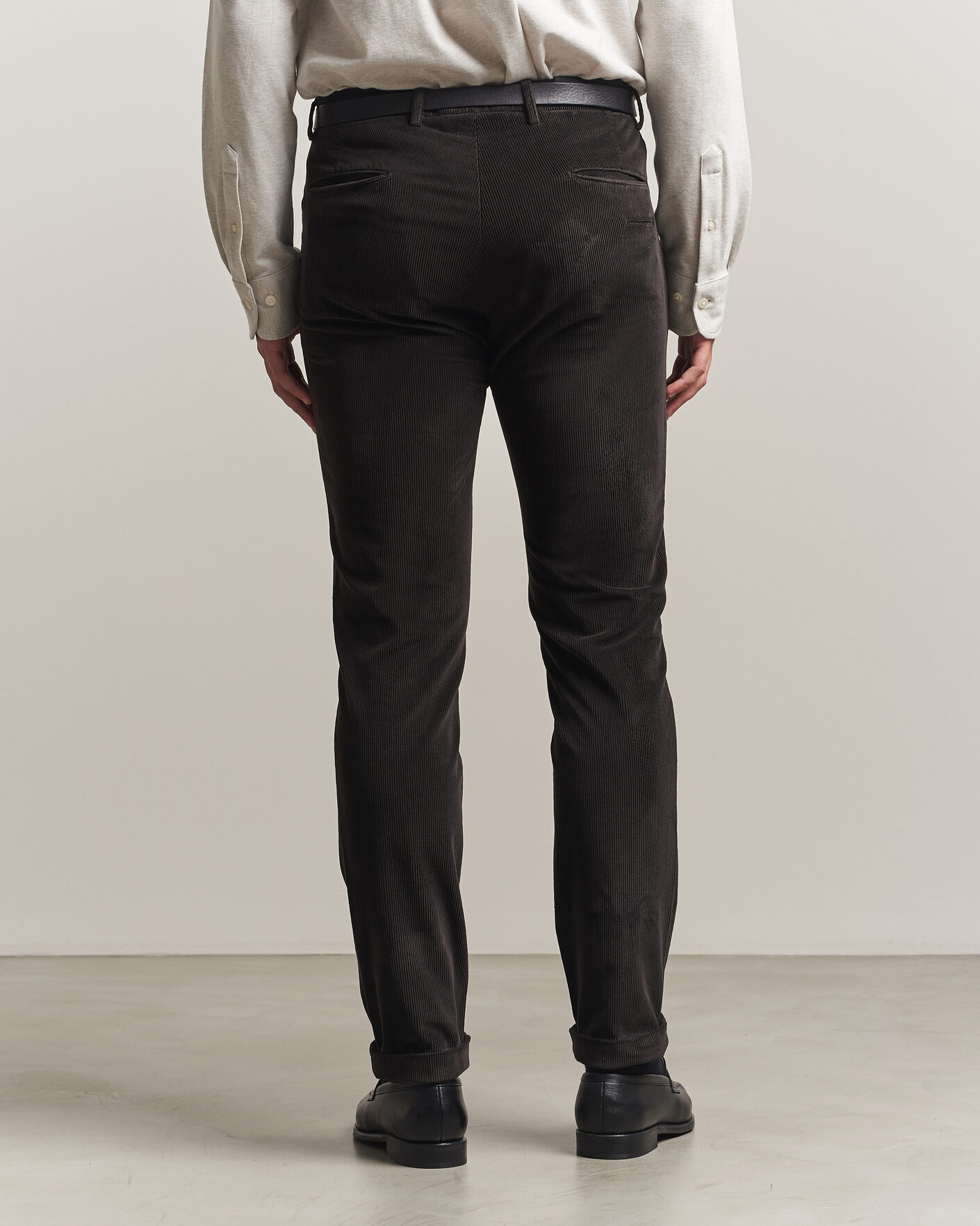 Herren | Hosen | Briglia 1949 | Slim Fit Corduroy Trousers Dark Brown