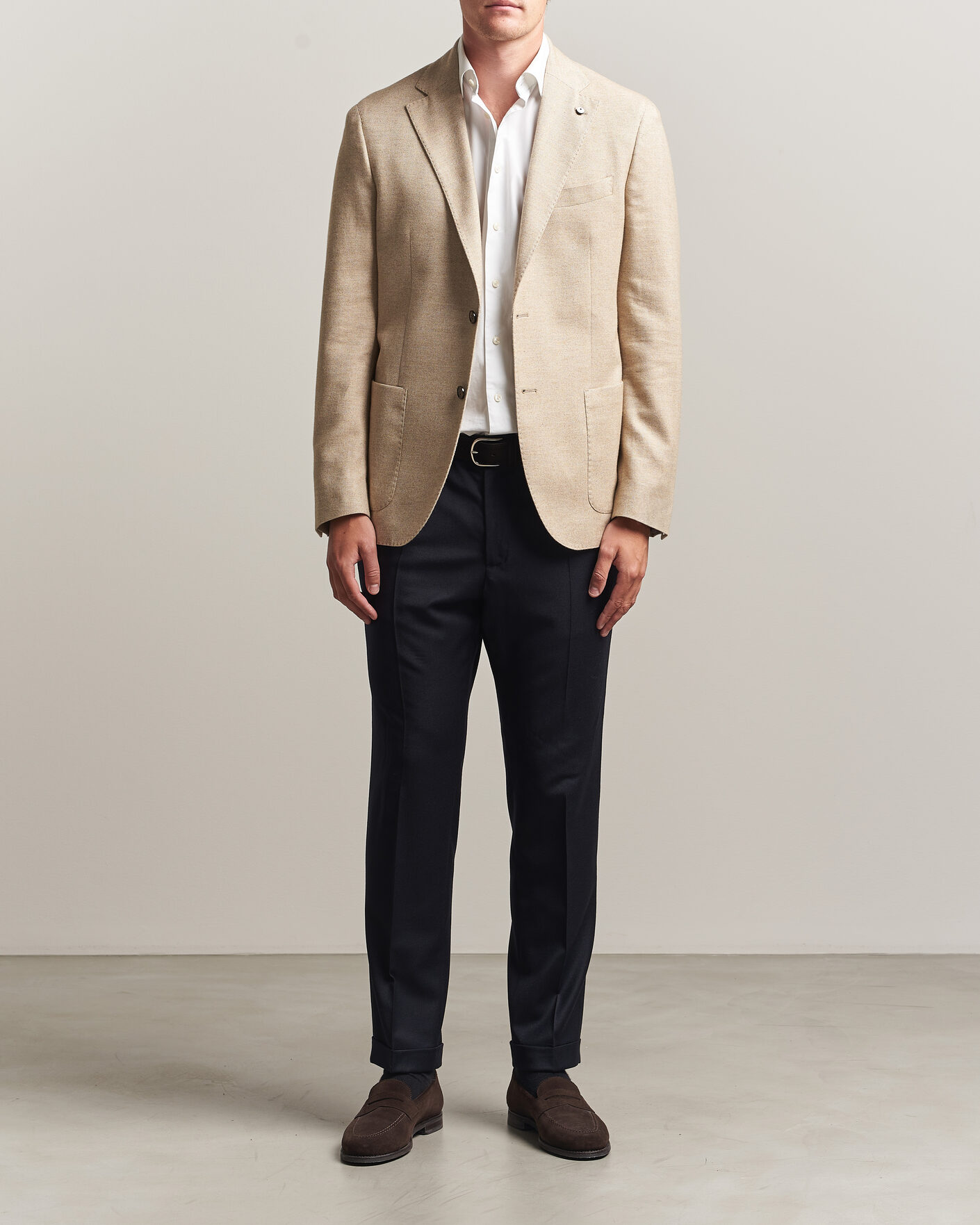 Herren | Hosen | Briglia 1949 | Isola Stretch Flannel Trousers Navy