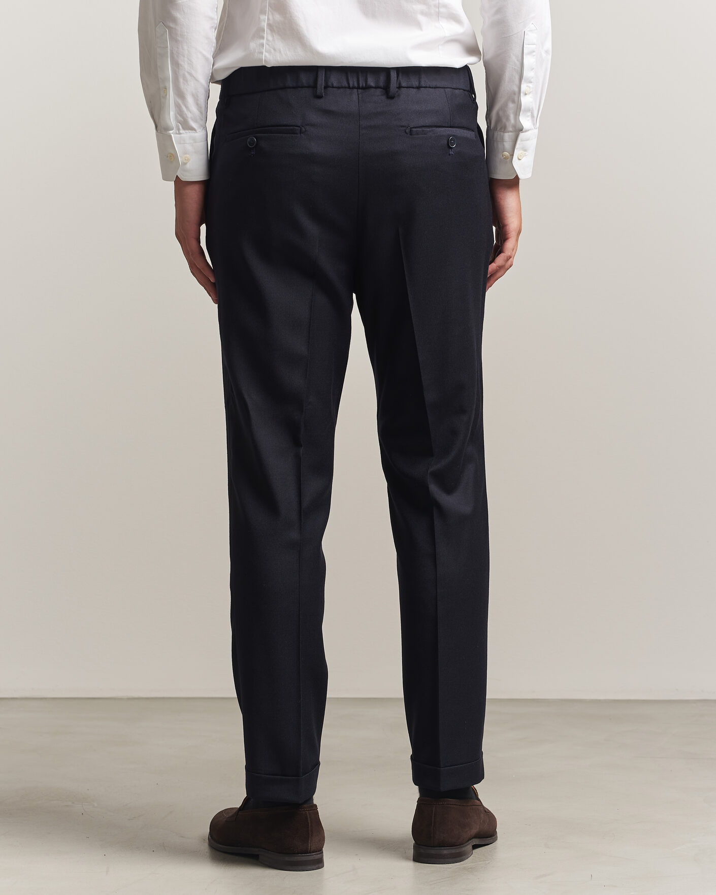 Herren | Hosen | Briglia 1949 | Isola Stretch Flannel Trousers Navy