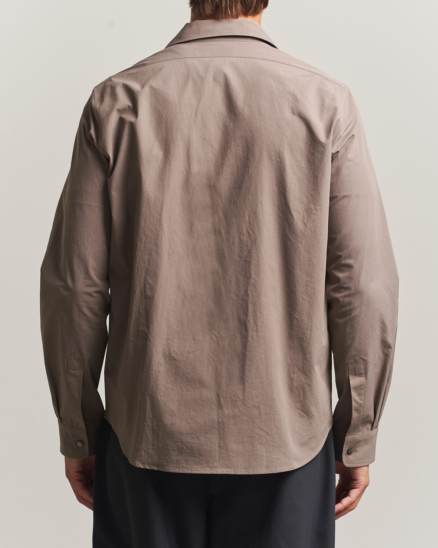 Herren | Hemden | Jil Sander | Crispy Washed Cotton Shirt Taupe