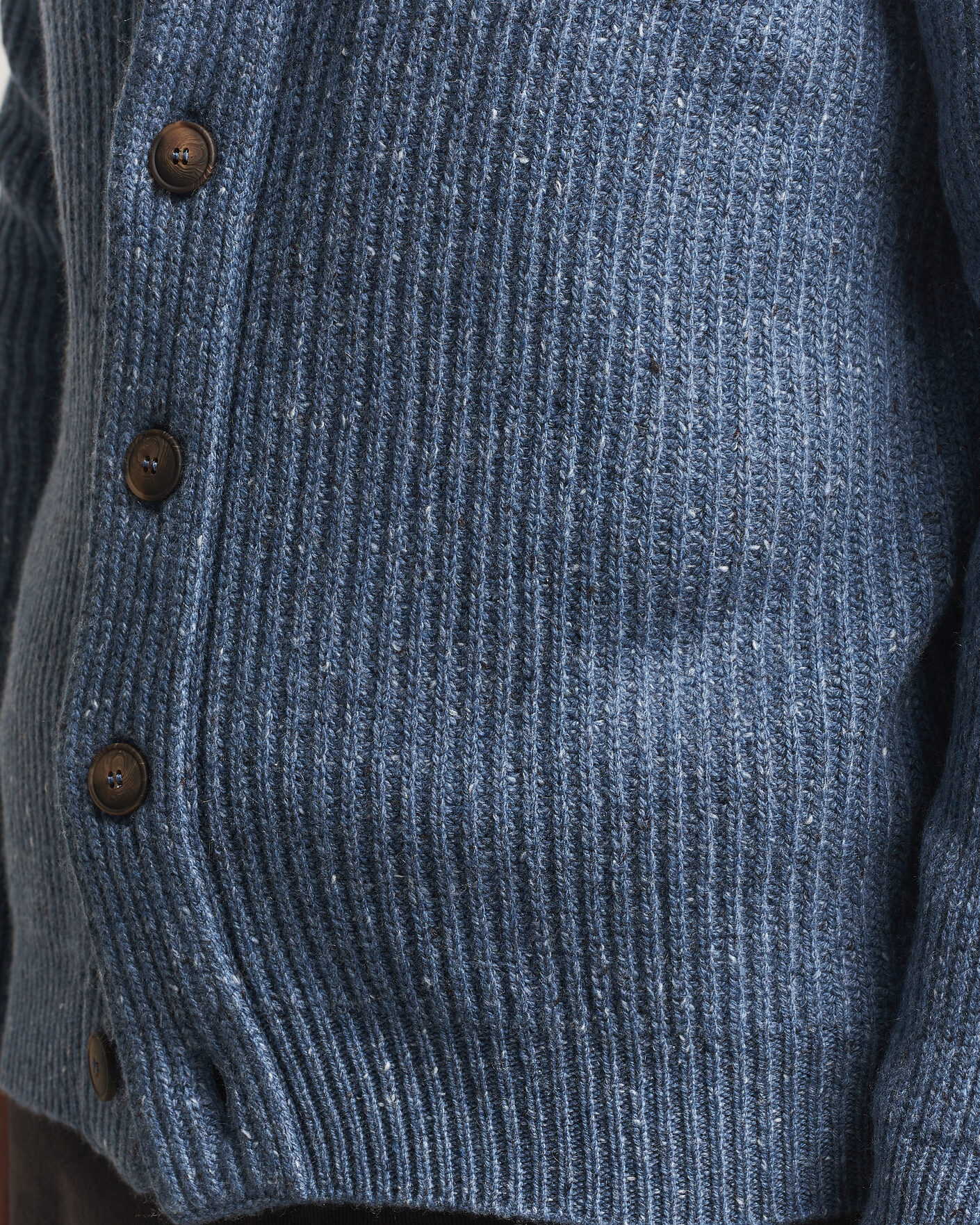 Herren | Pullover | Gran Sasso | Wool/Cashmere Donegal Cardigan Blue