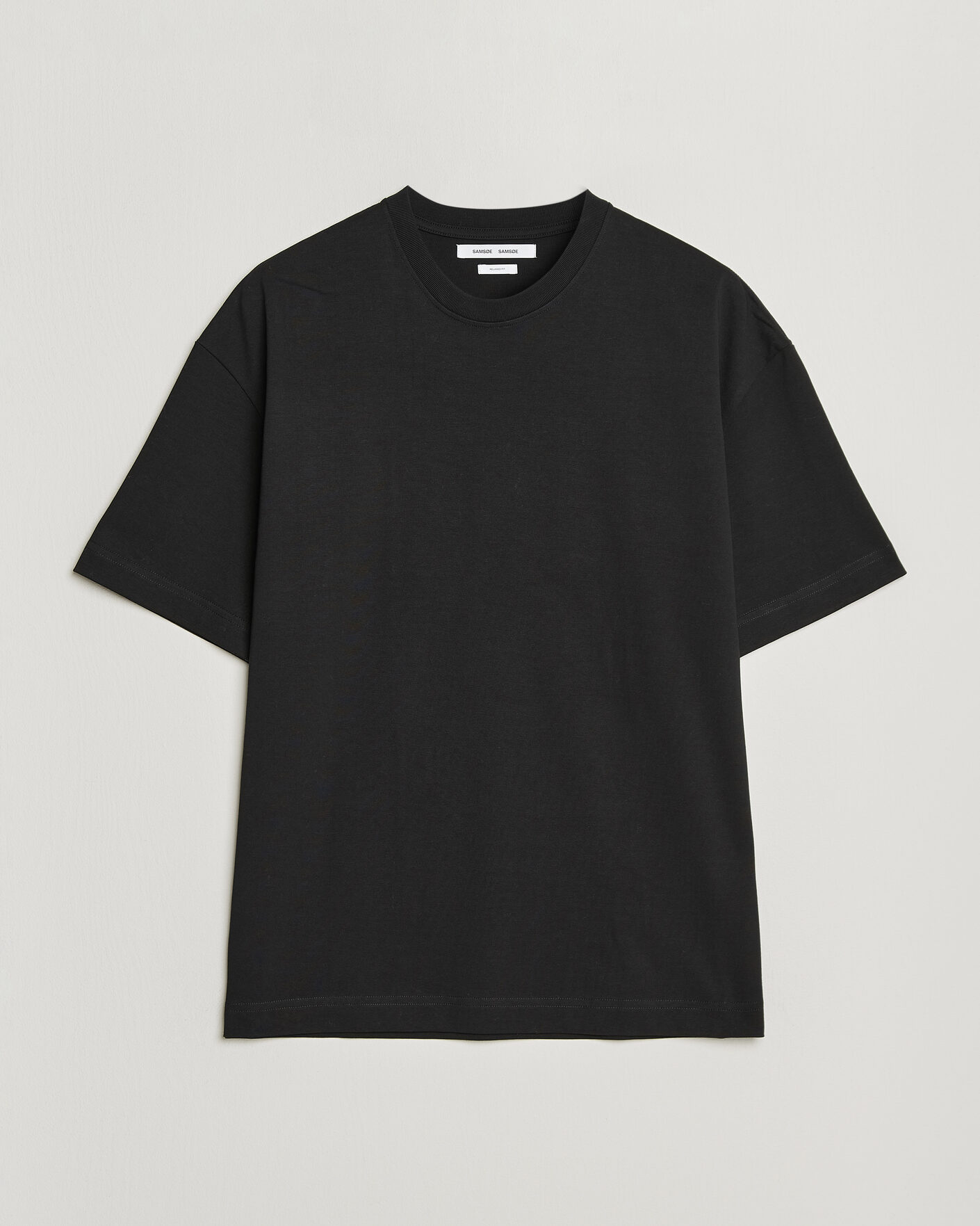 Herren | T-Shirts | Samsøe Samsøe | Jason Heavy Cotton T-Shirt Black