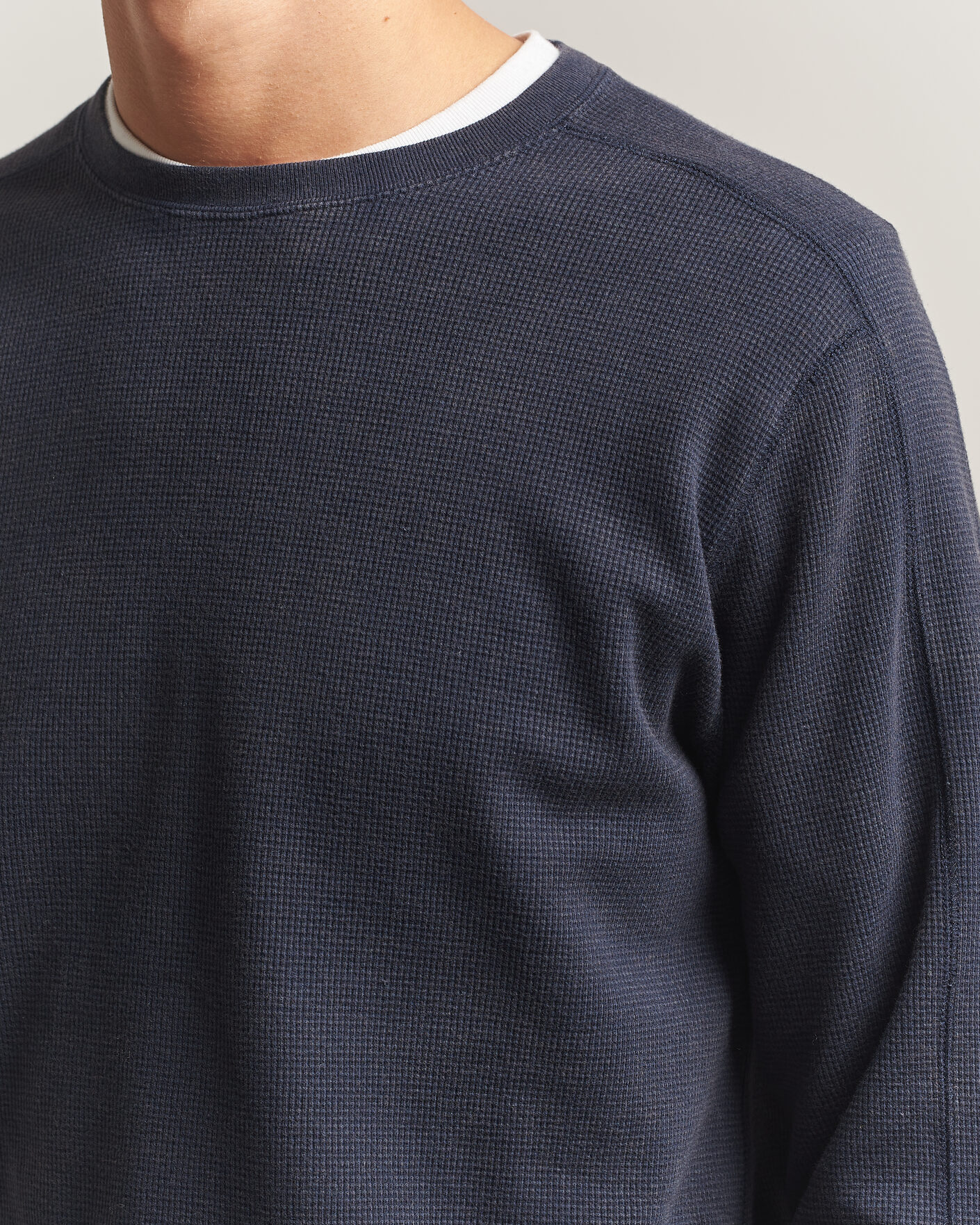 Herren | T-Shirts | BEAMS PLUS | Fade Thermal Crew Navy