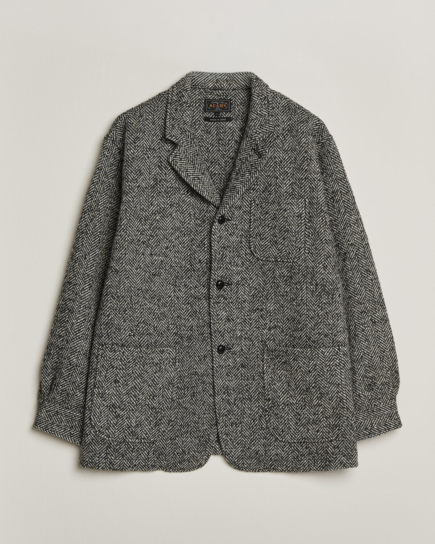 Herren | Jacken | BEAMS PLUS | Wool Herringbone Jacket Grey