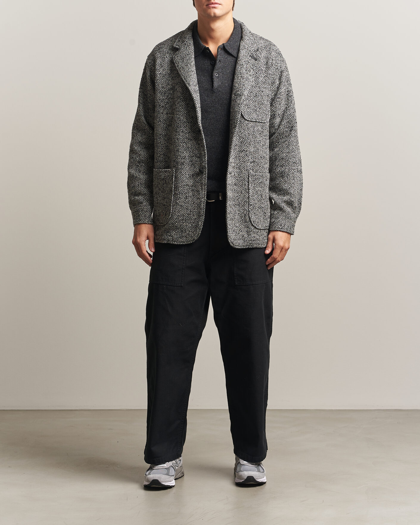 Herren | Jacken | BEAMS PLUS | Wool Herringbone Jacket Grey