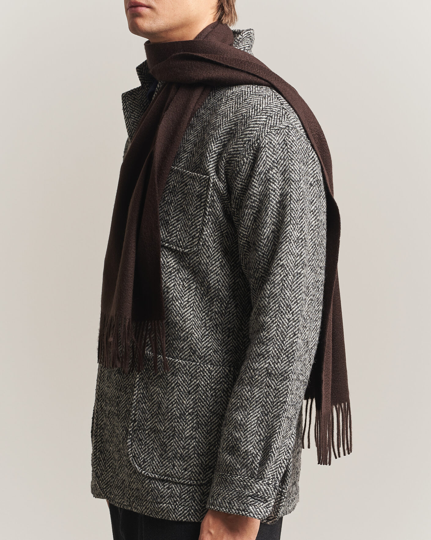 Herren | Schals | BEAMS PLUS | Cashmere Scarf Dark Brown