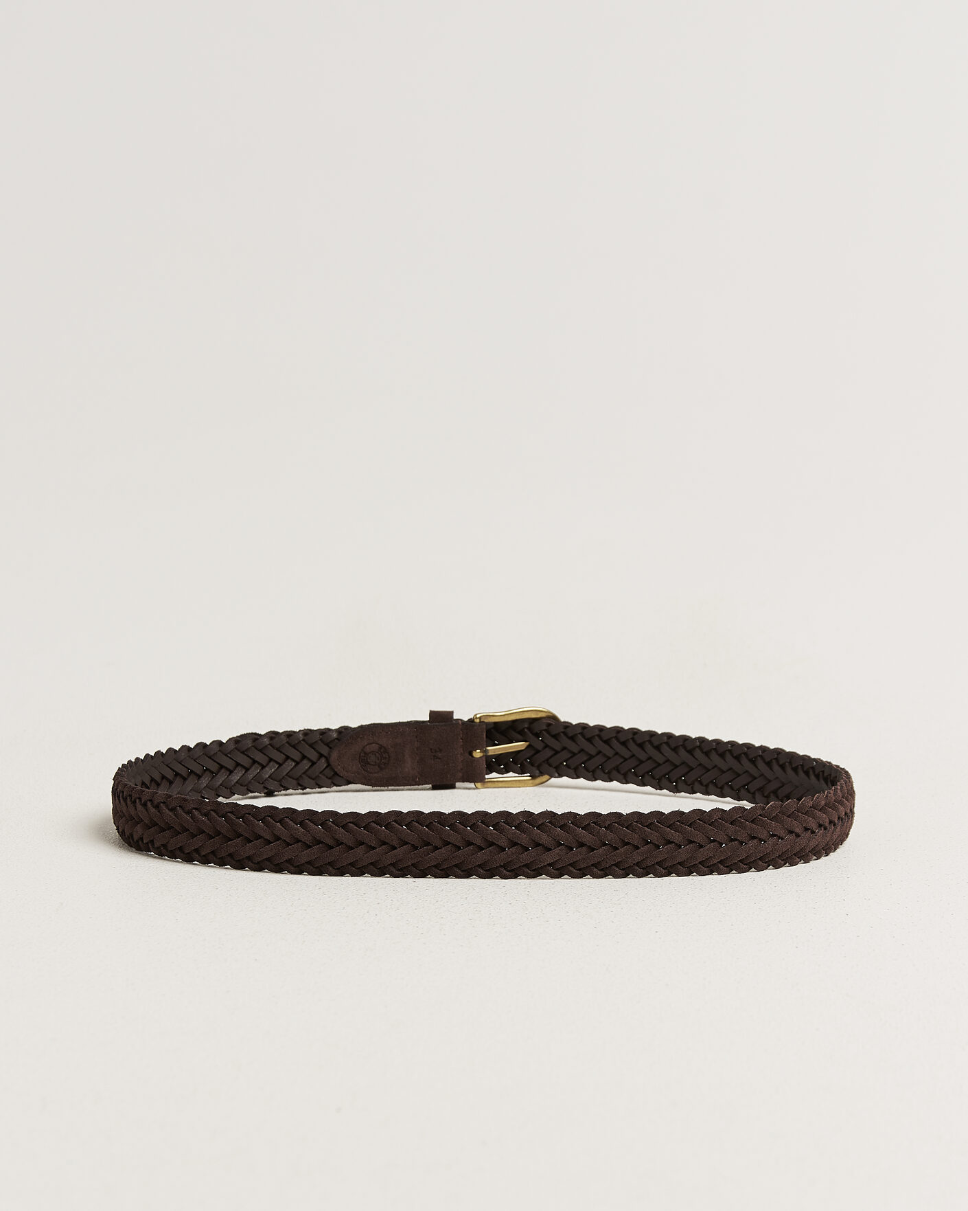 Herren | Gürtel | BEAMS PLUS | Suede Braided Belt Dark Brown