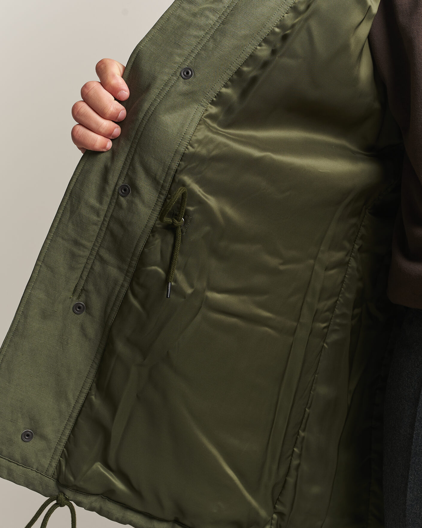 Herren | Jacken | Auralee | Brushed Padded Military Jacket Olive