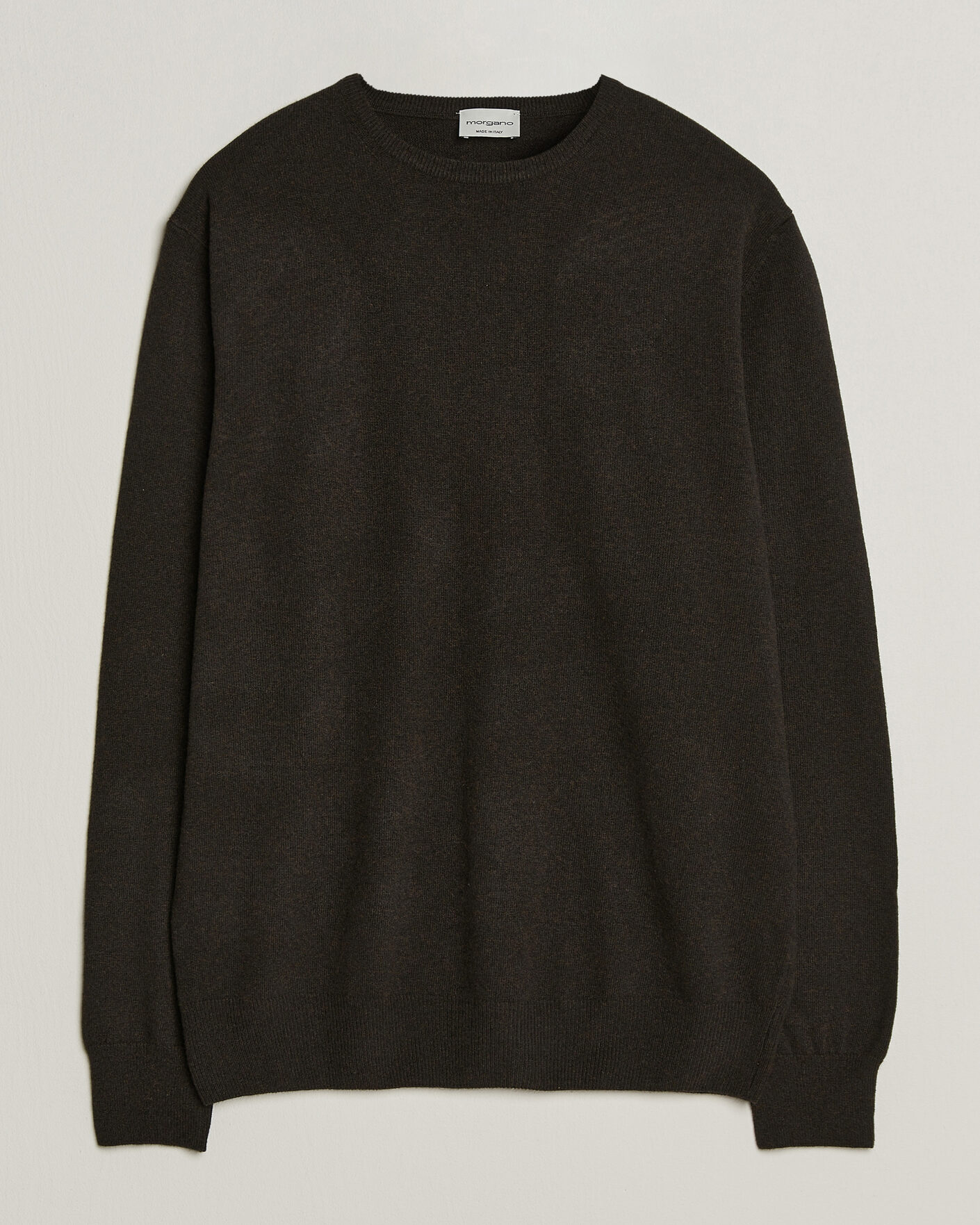 Herren | Pullover | Morgano | Wool/Cashmere Crewneck Dark Brown