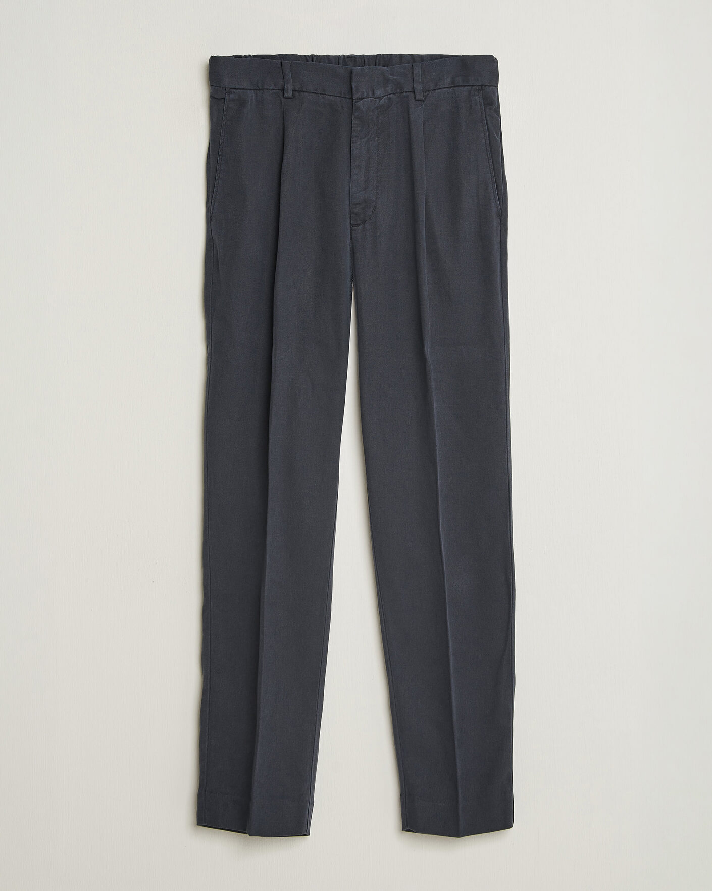 Herren | Hosen | A Day's March | Smart Lyocell Trousers Navy