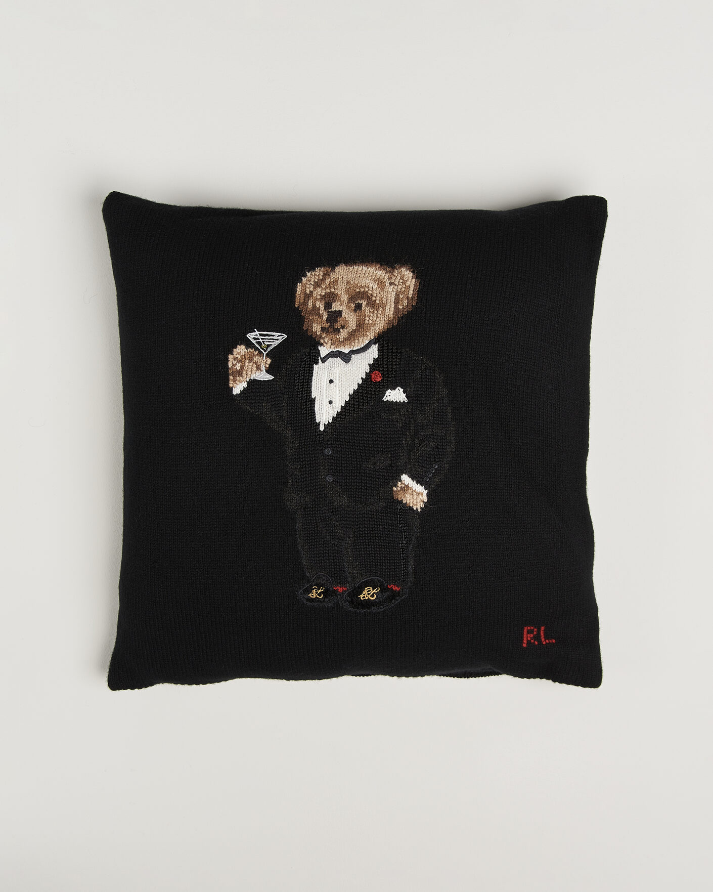 Herren | Für das Zuhause | Ralph Lauren Home | Martini Bear Wool Pillow Black
