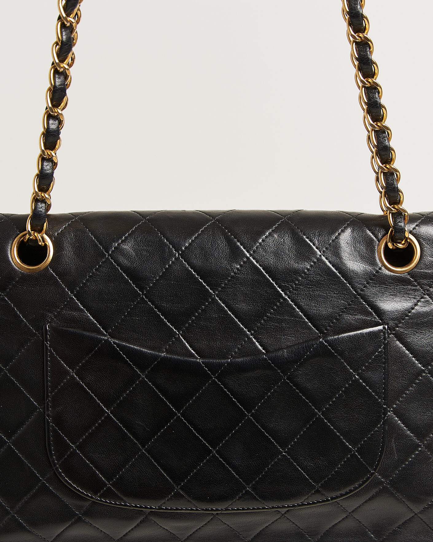 Herren | Pre-Owned & Vintage Bags | Chanel Pre-Owned | Classic Medium Double Flap Bag Lambskin Black