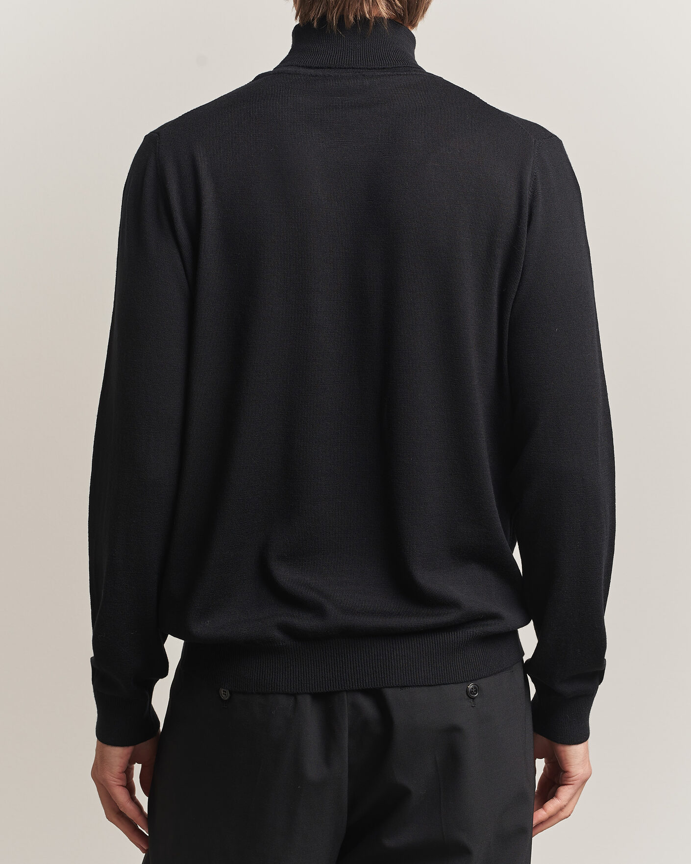 Herren | Pullover | Filippa K | Merino Knitted Turtleneck Black