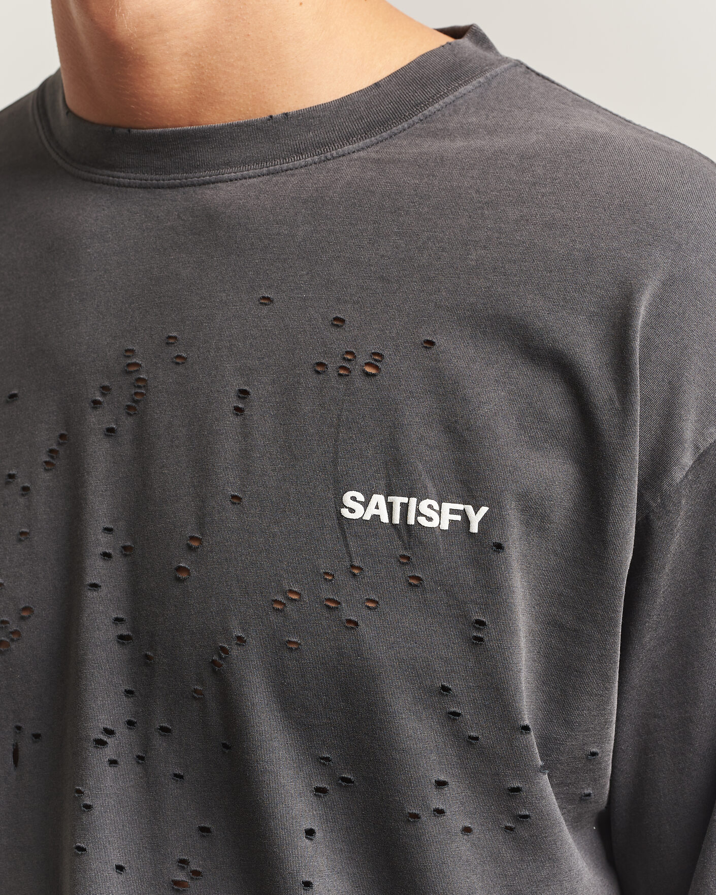 Herren | T-Shirts | Satisfy | MothTech Long Sleeve T-Shirt Aged Black