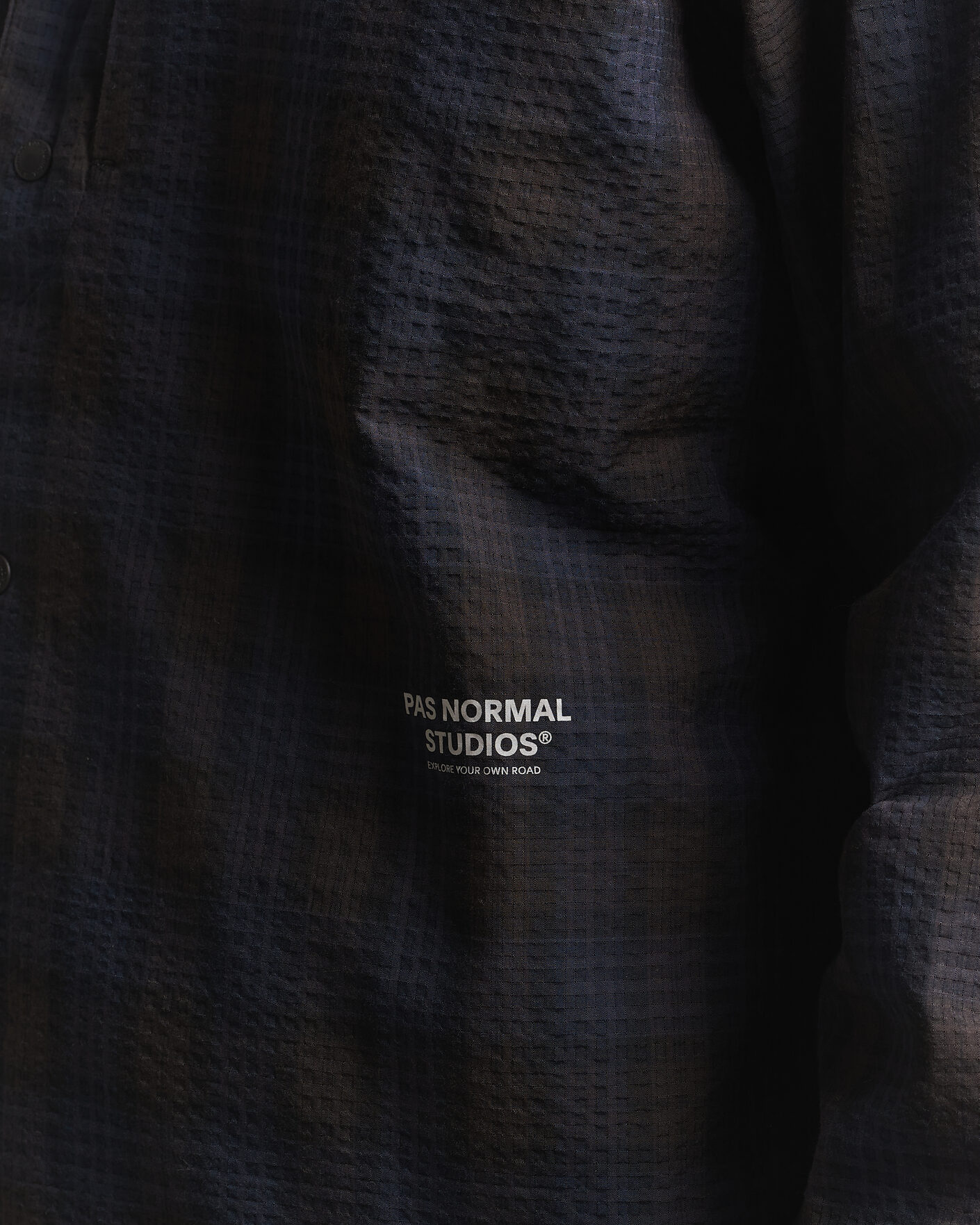 Herren | Hemden | Pas Normal Studios | Off-Race Seersucker Shirt Dark Navy