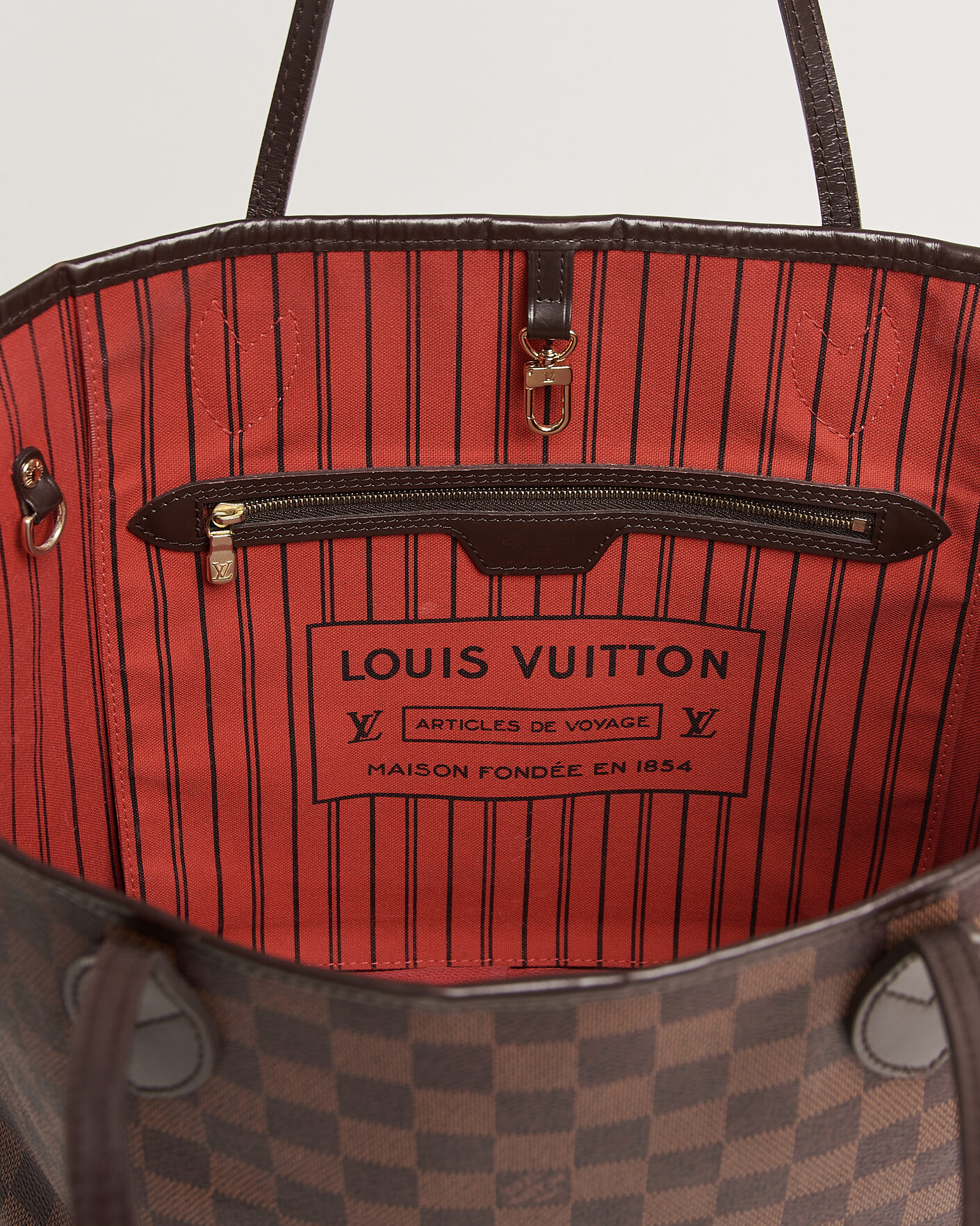 Herren | Pre-Owned & Vintage Bags | Louis Vuitton Pre-Owned | Neverfull MM  Damier Ebene