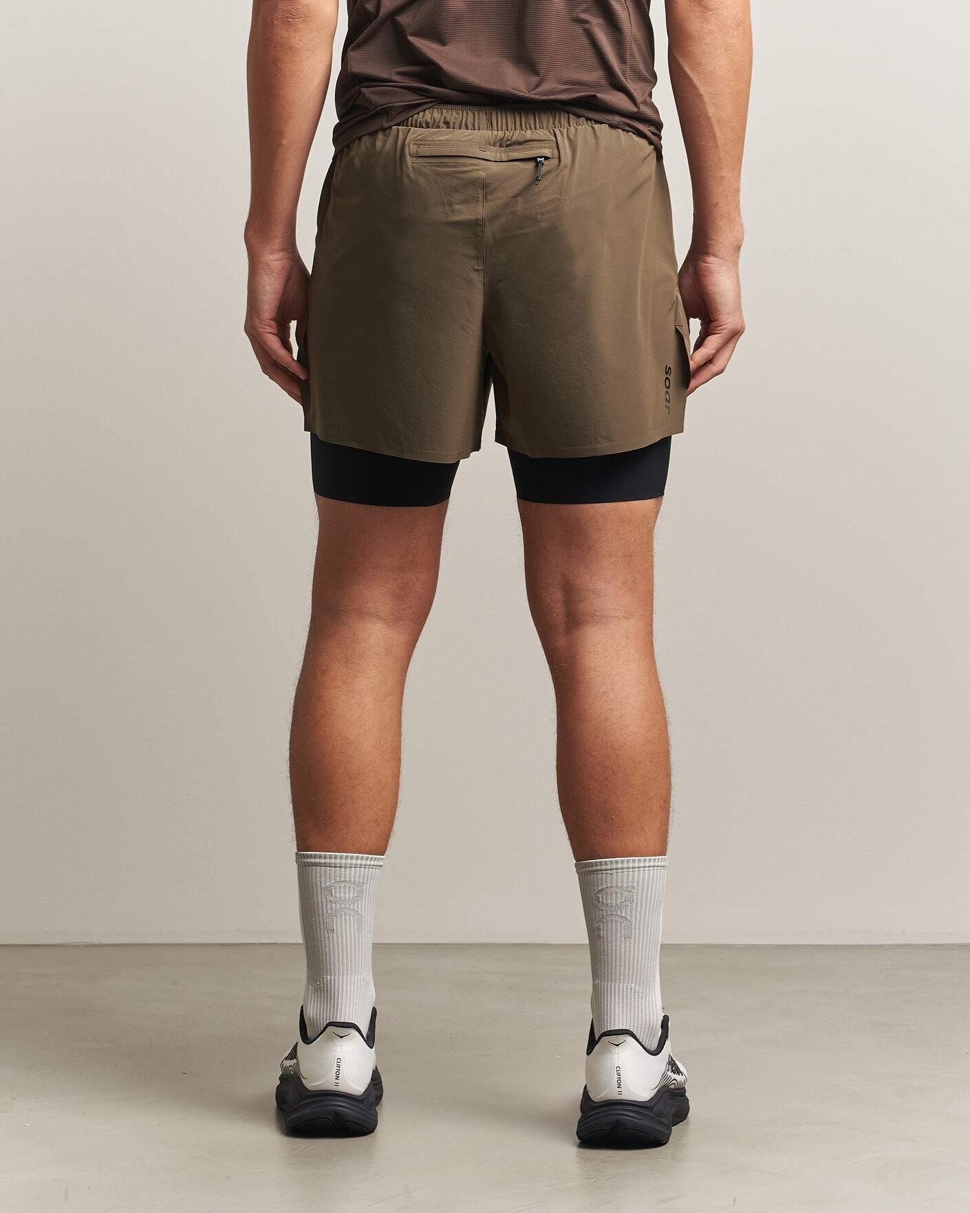 Herren | Shorts | SOAR Running | Dual Run Shorts Khaki
