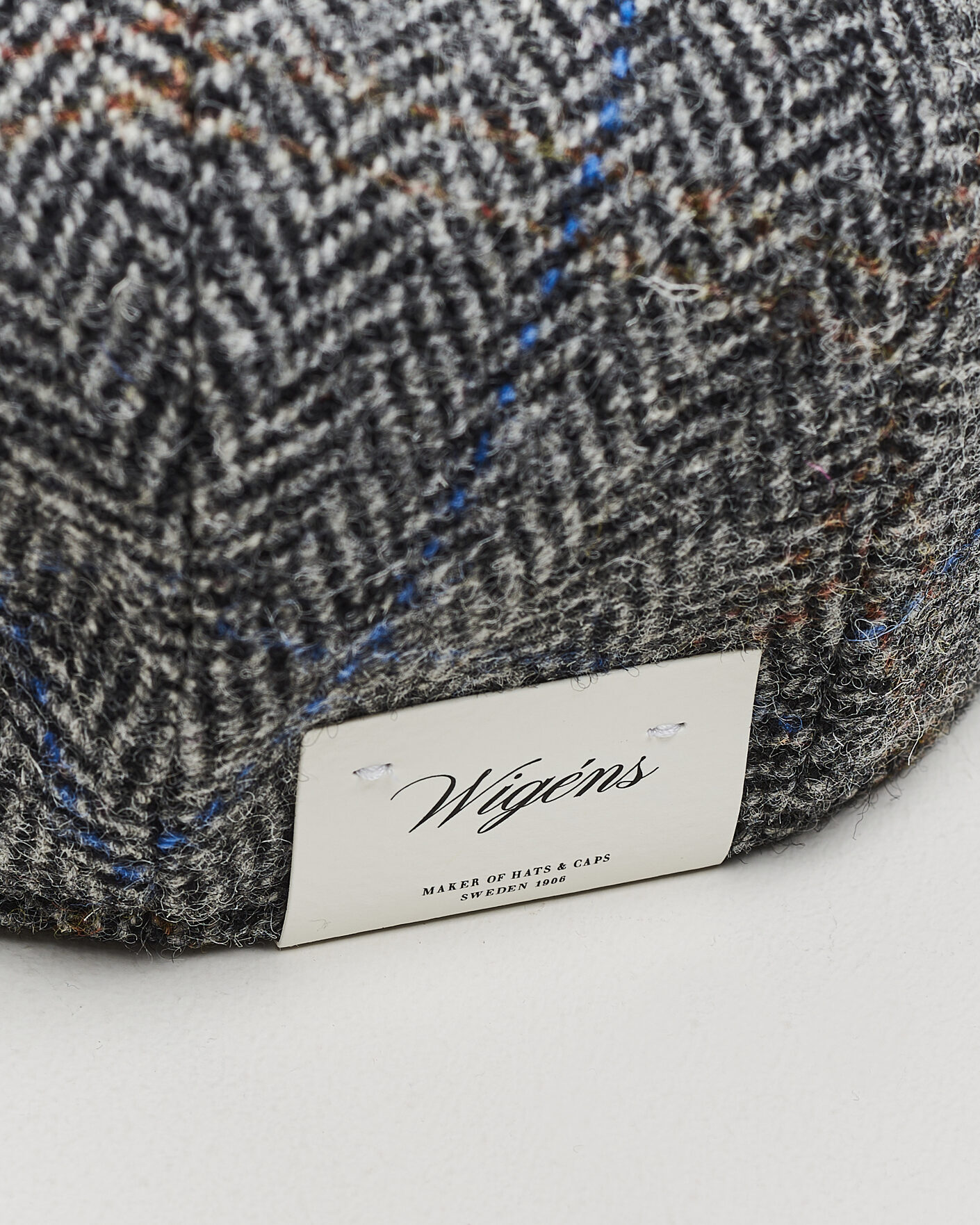 Herren | Hüte & Mützen | Wigéns | Ivy Contemporary Herringbone Cap Grey