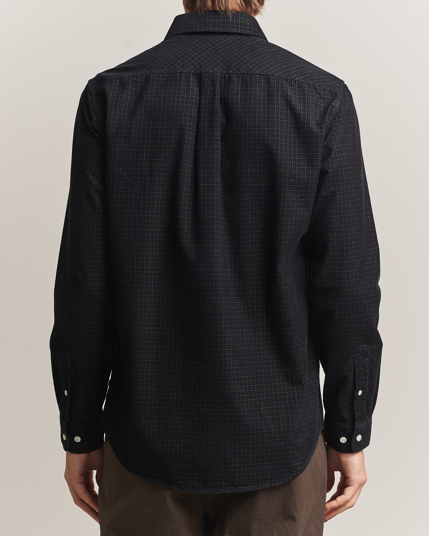Herren | Hemden | Samsøe Samsøe | Liam Baby Cord Checked Shirt Black