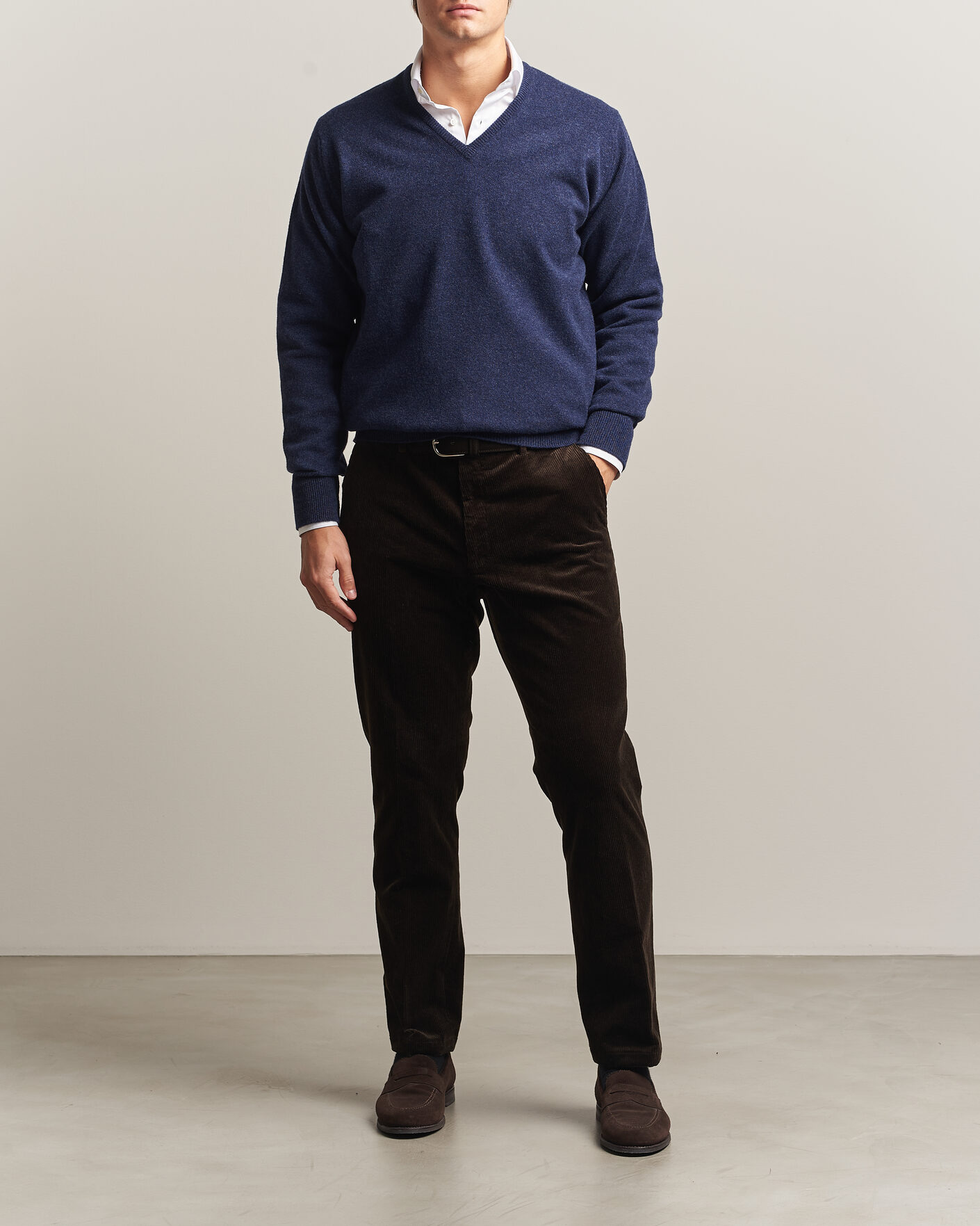 Herren | Pullover | William Lockie | Rob Lambswool V-Neck Astra