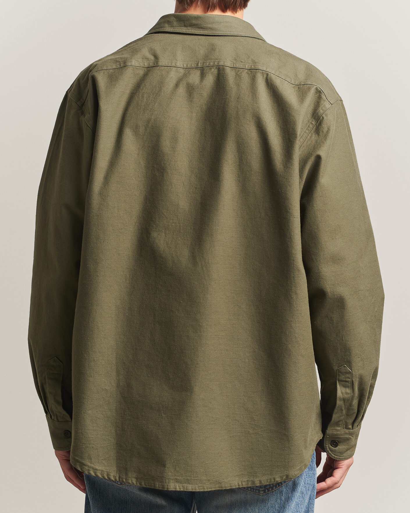 Herren | Hemden | Nudie Jeans | Julian Worker Shirt Olive Green