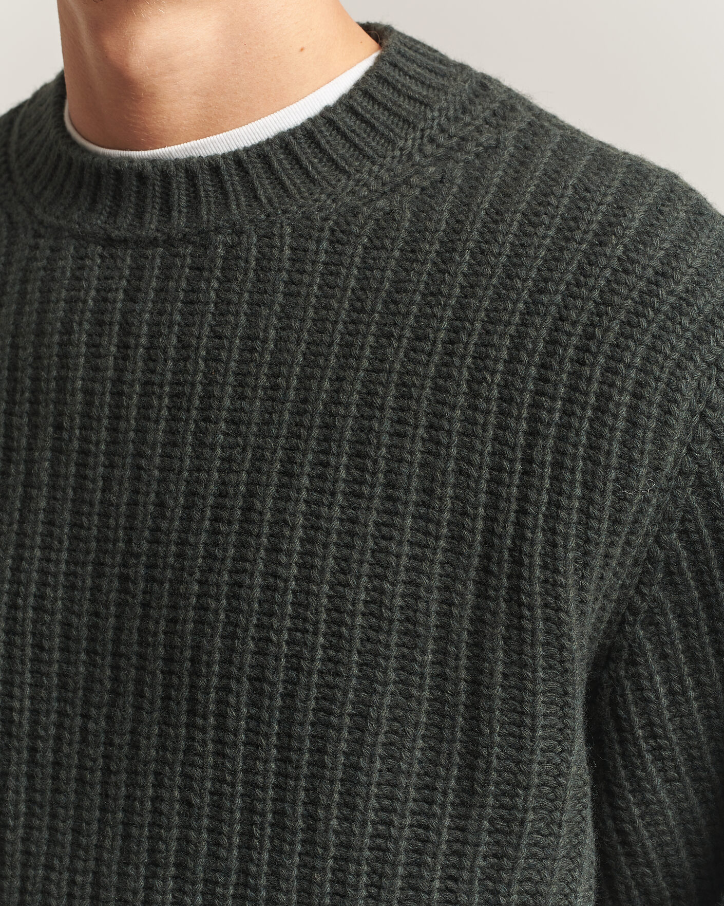 Herren | Pullover | Nudie Jeans | Gurry Chunky Knitted Sweater Racing Green