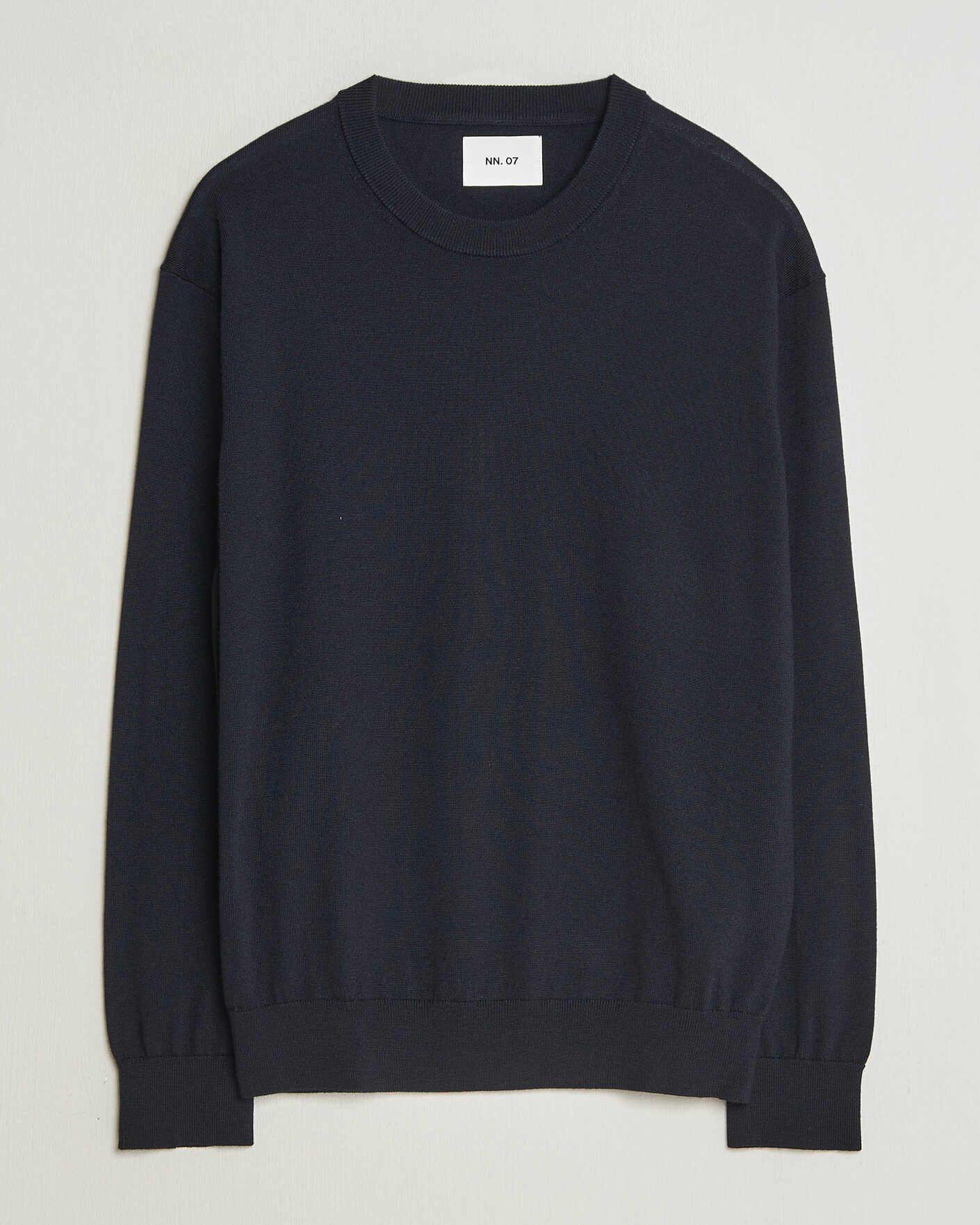 Herren | Pullover | NN07 | Nate Wool Knitted Crew Neck Deep Navy