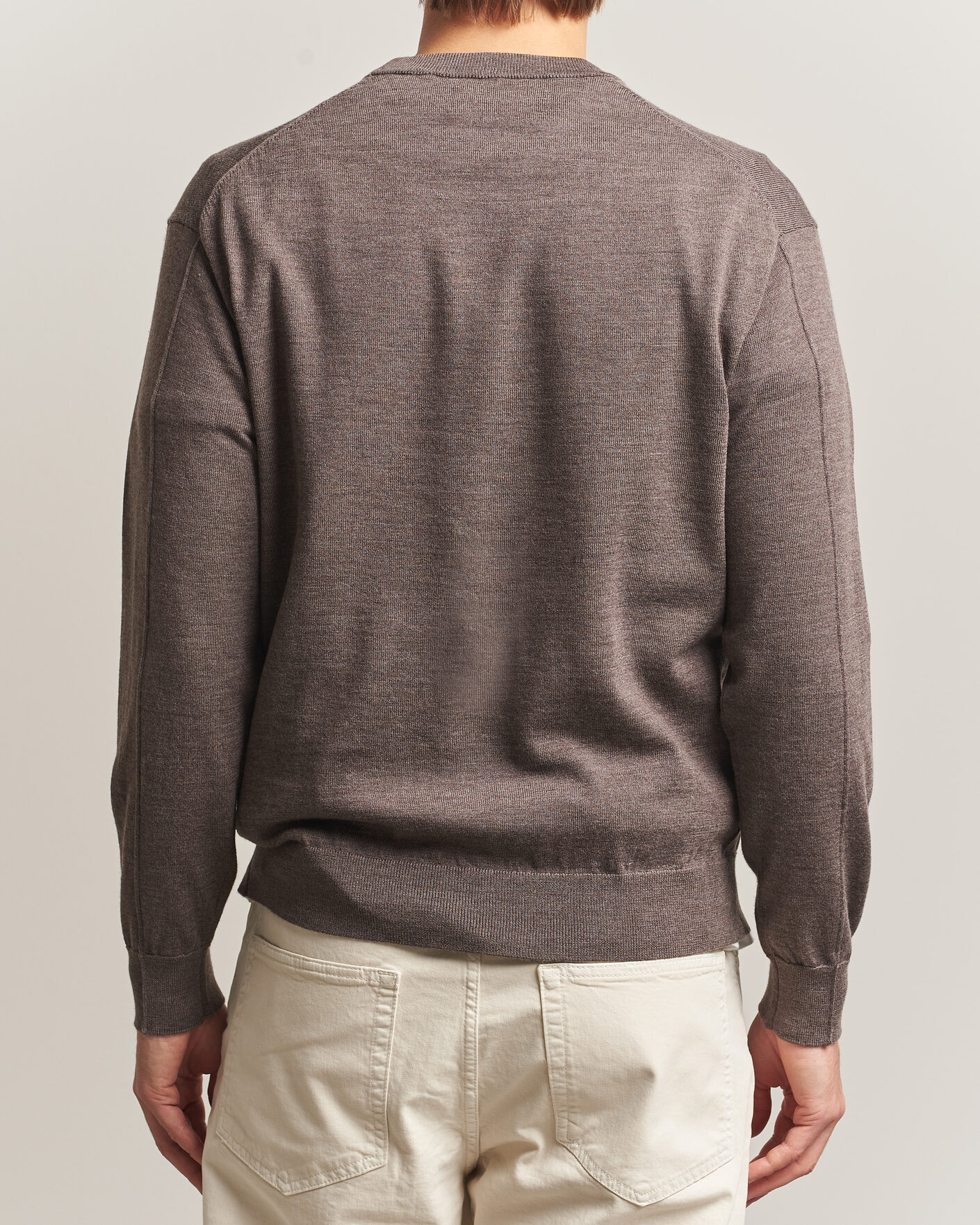 Herren | Pullover | NN07 | Nate Wool Knitted Crew Neck Mable Husk
