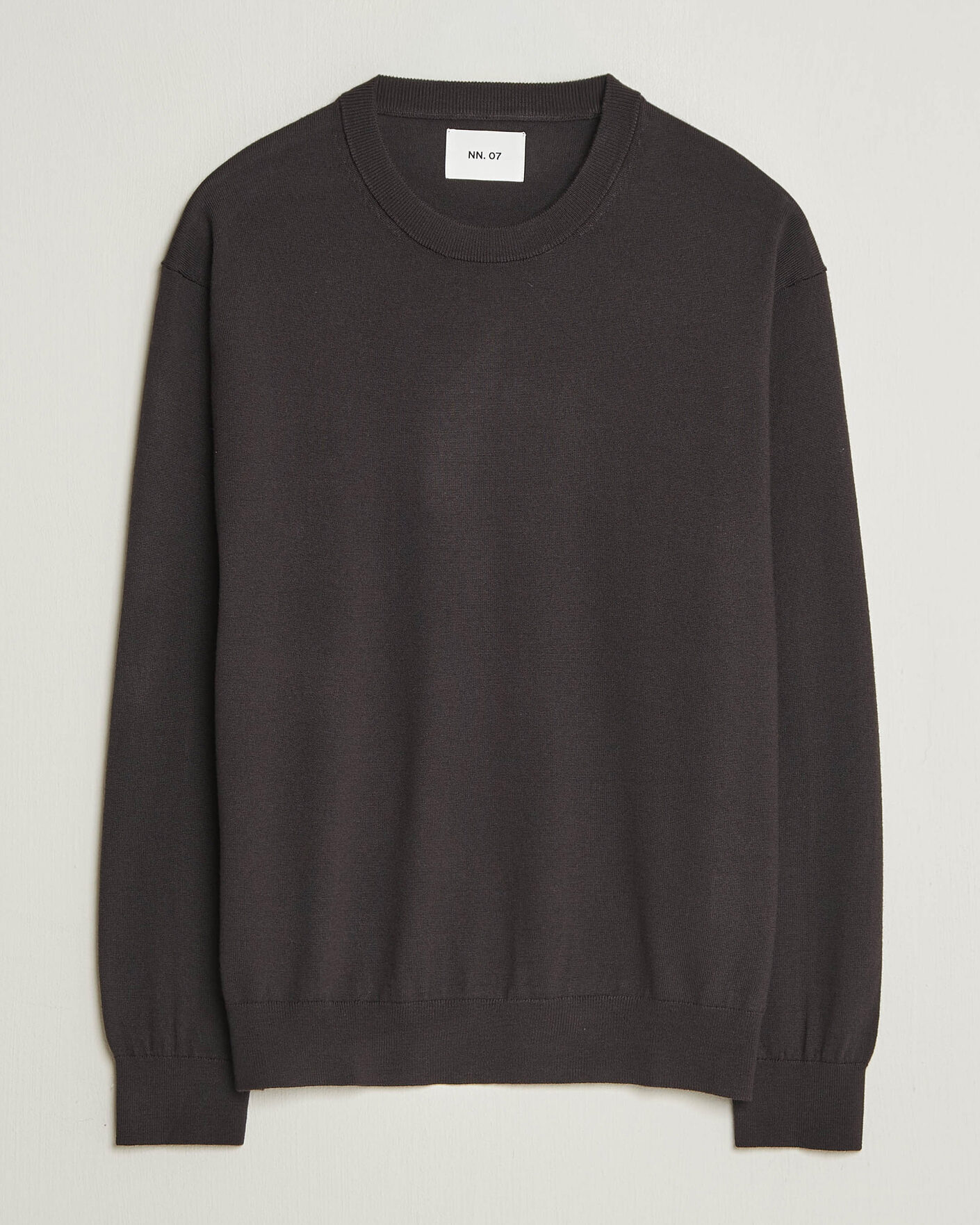 Herren | Pullover | NN07 | Nate Wool Knitted Crew Neck Deep Truffle