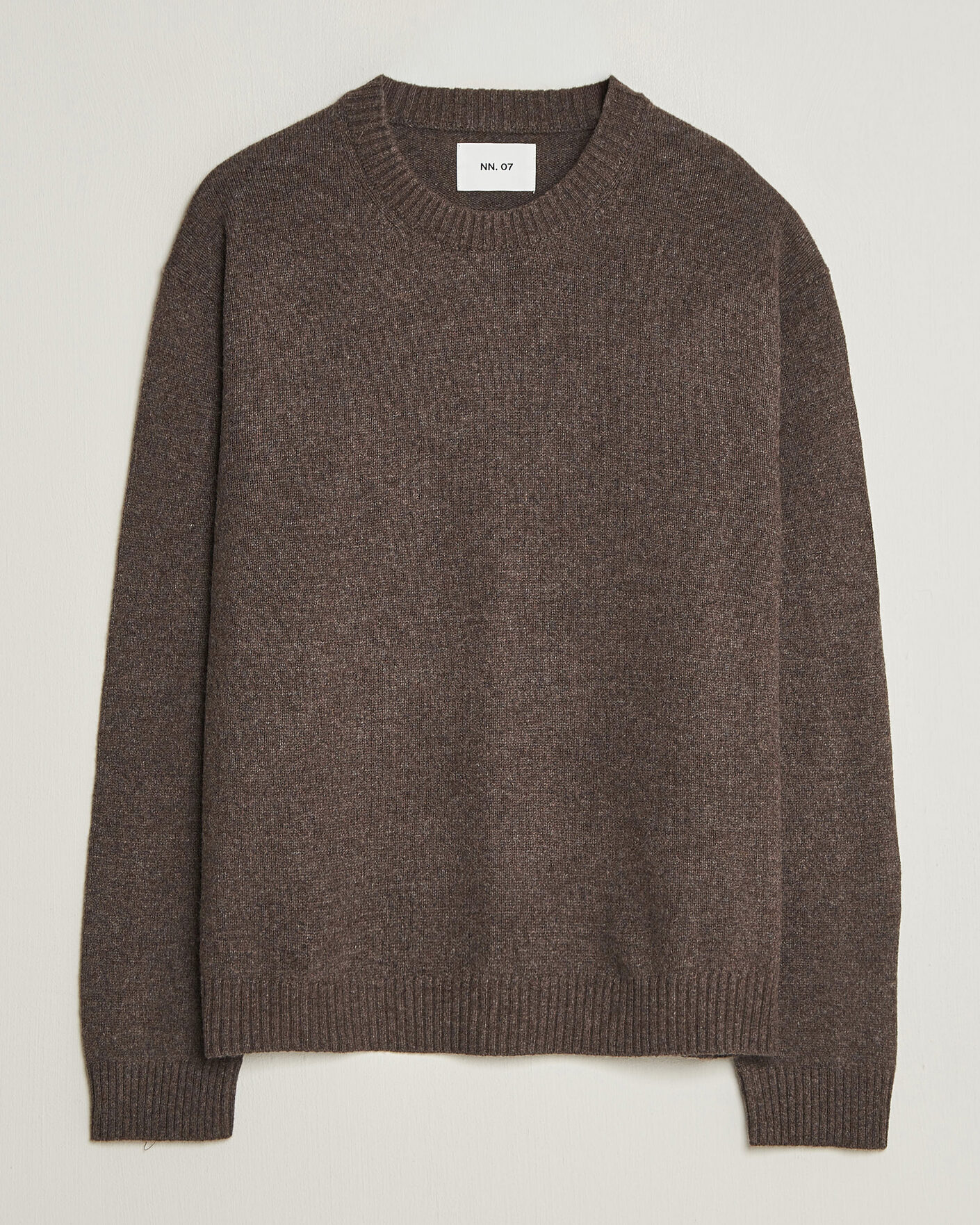 Herren | Pullover | NN07 | Russel Wool/Cotton Knitted Sweater Mable Husk