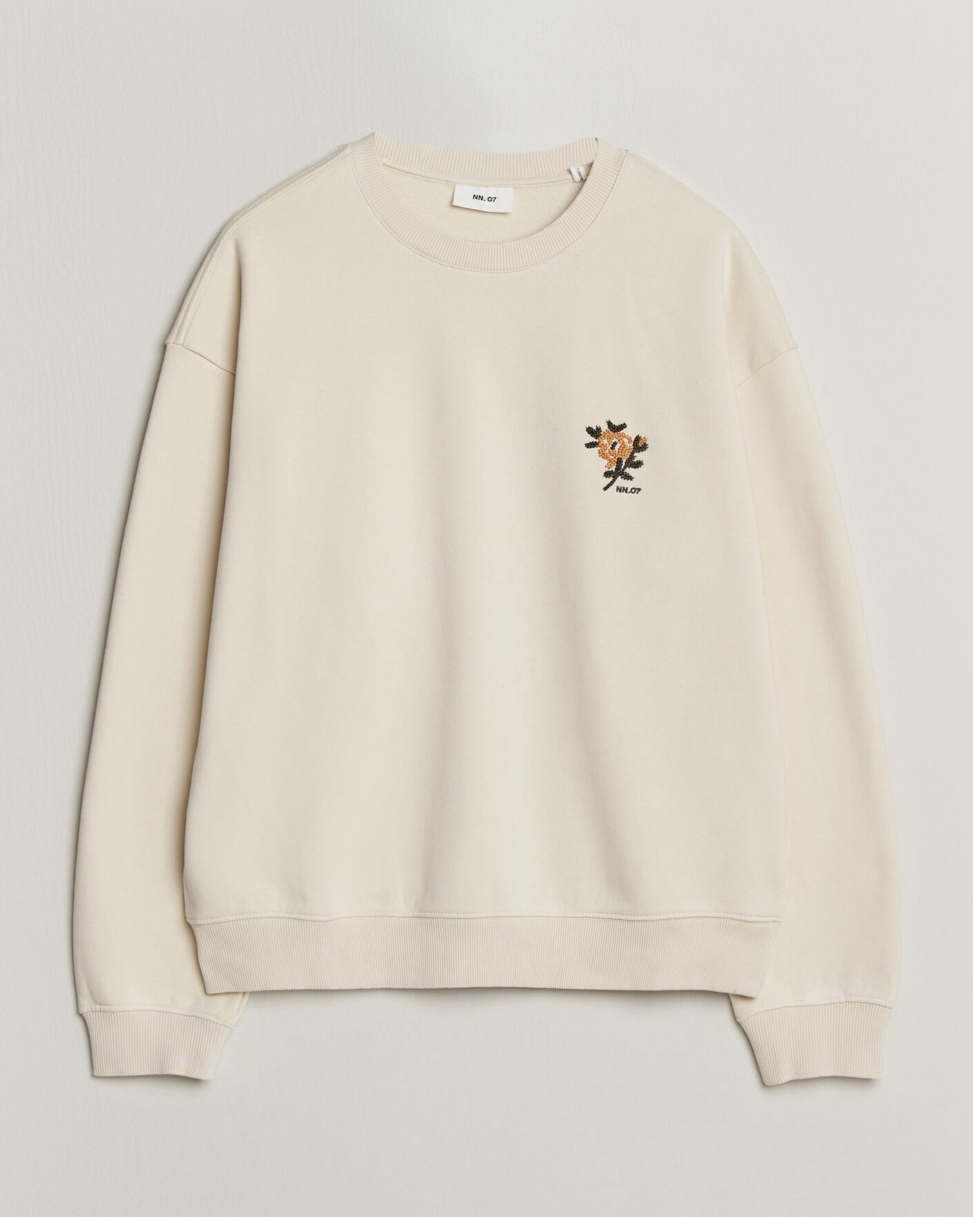 Herren | Pullover | NN07 | David Embroidered Sweatshirt Ivory