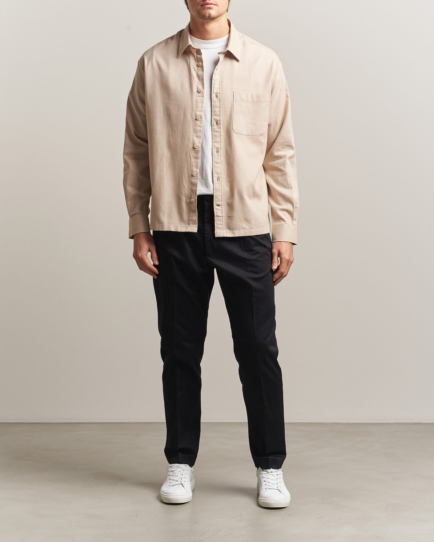 Herren | Hosen | NN07 | Bill Pleated Cotton Chinos Black