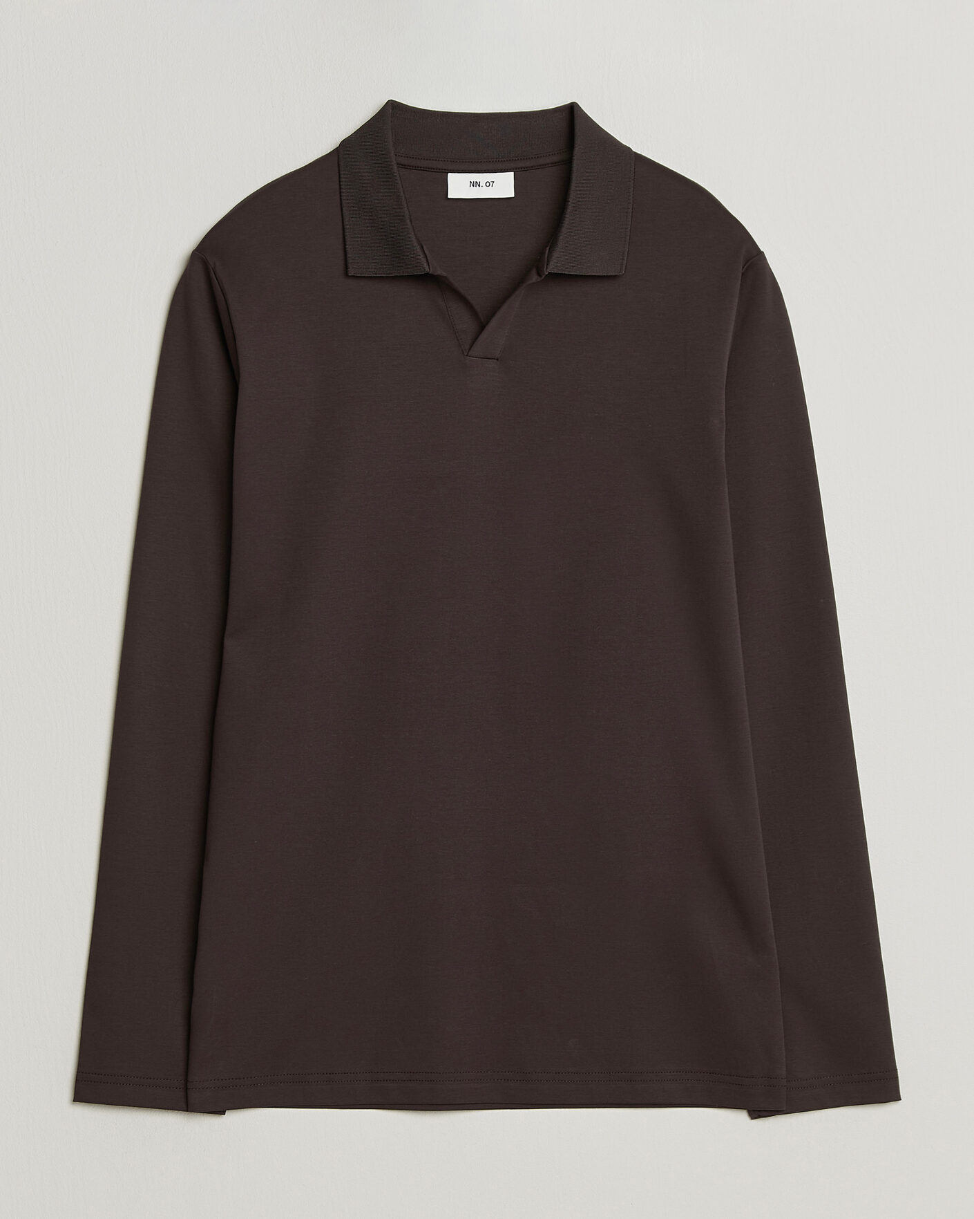 Herren | Poloshirts | NN07 | Paul Long Sleeve Polo Deep Truffle