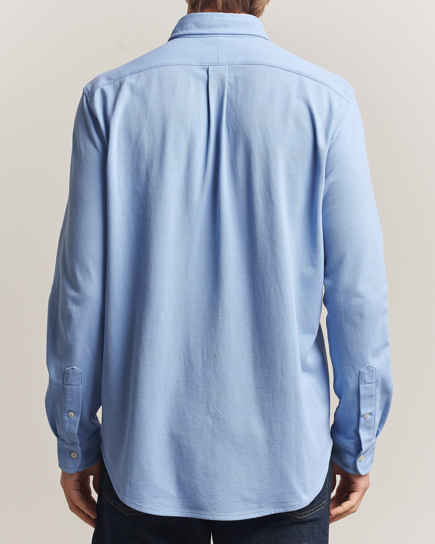 Herren | Poloshirts | Polo Ralph Lauren | Featherweight Mesh Shirt Dress Shirt Blue