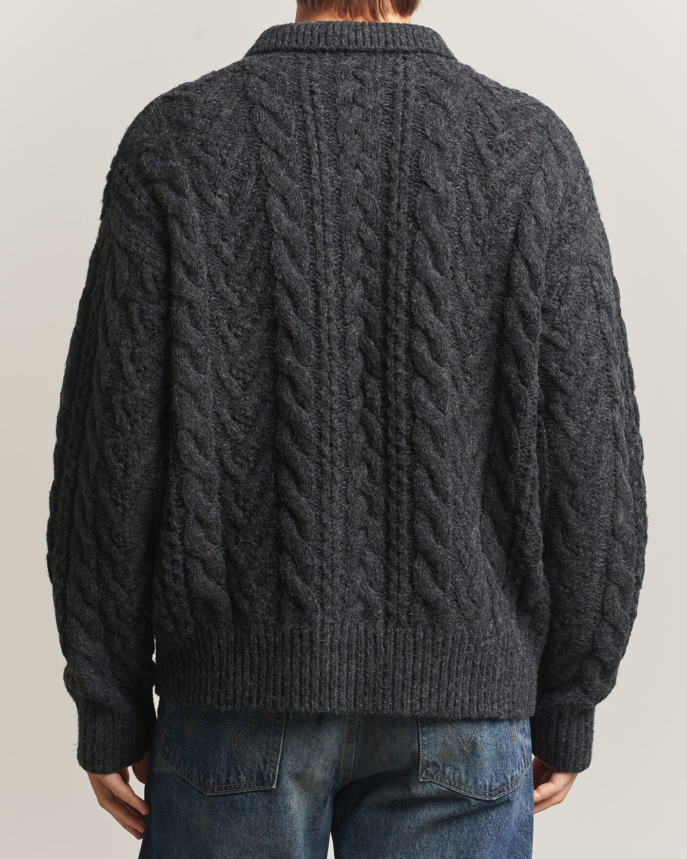 Herren | Pullover | Polo Ralph Lauren | Wool Blend Aran Sweater Hawks Eye Heather
