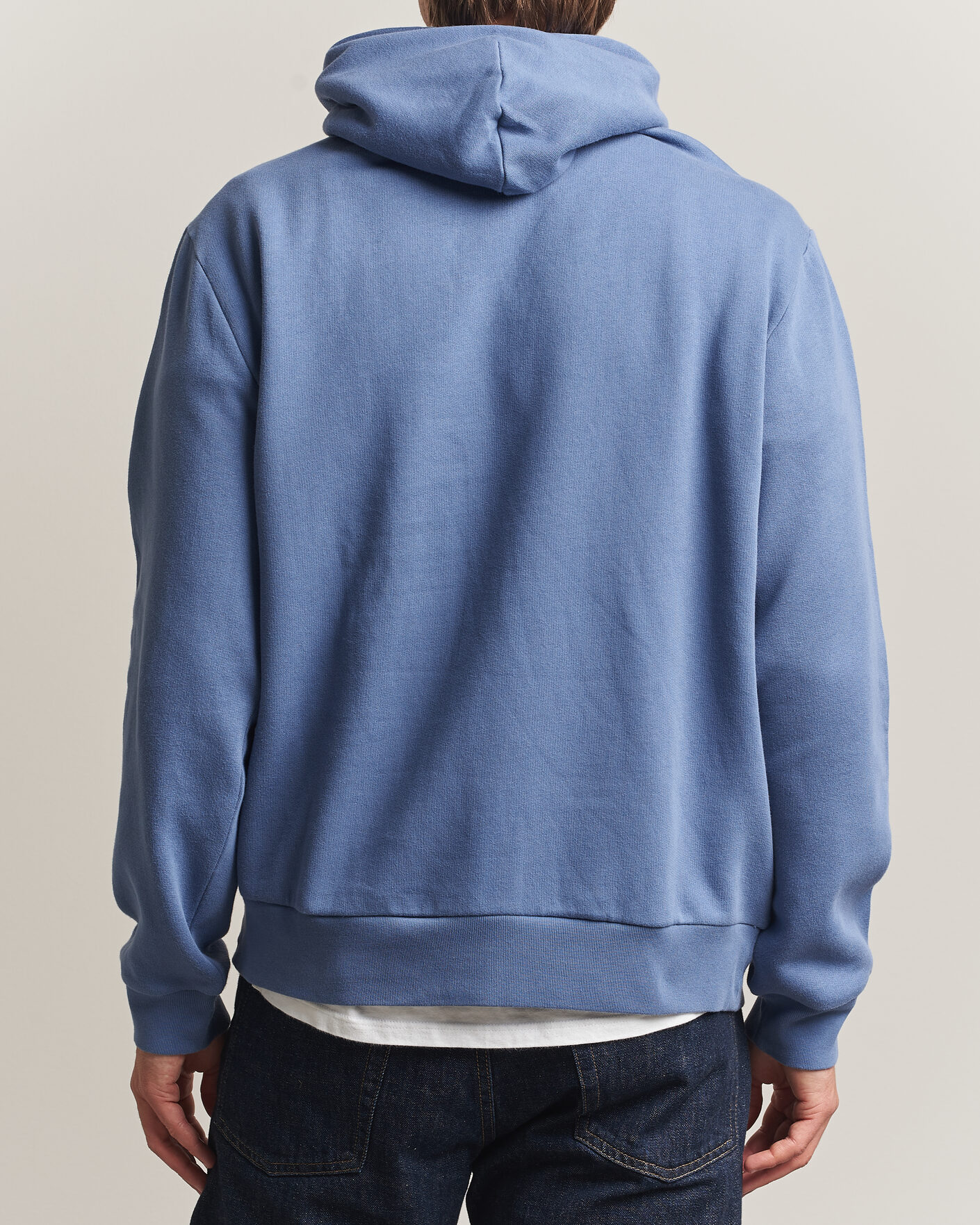 Herren | Pullover | Polo Ralph Lauren | Cotton Chest Logo Hood Carson Blue