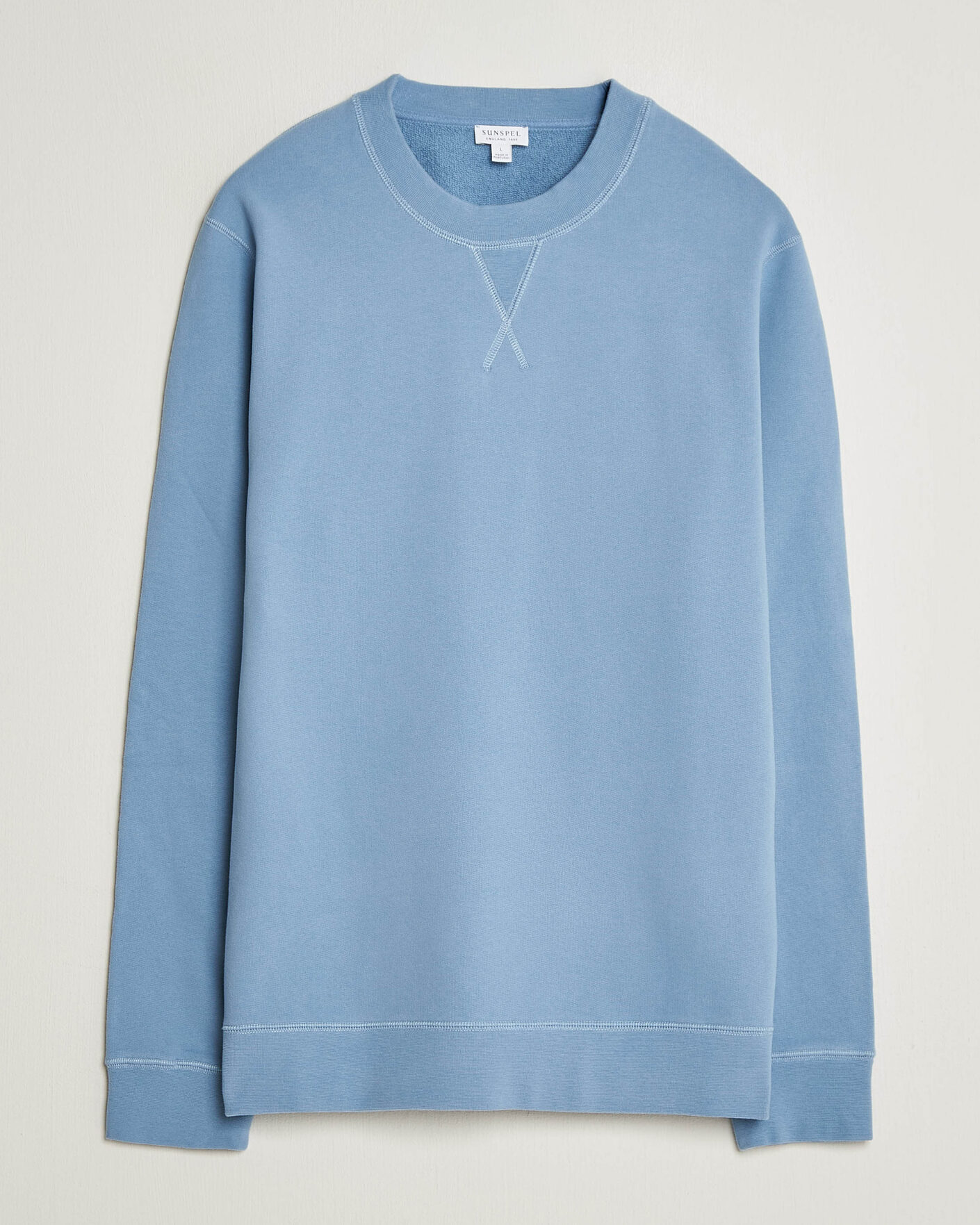 Herren | Pullover | Sunspel | Loopback Sweatshirt Studio Blue