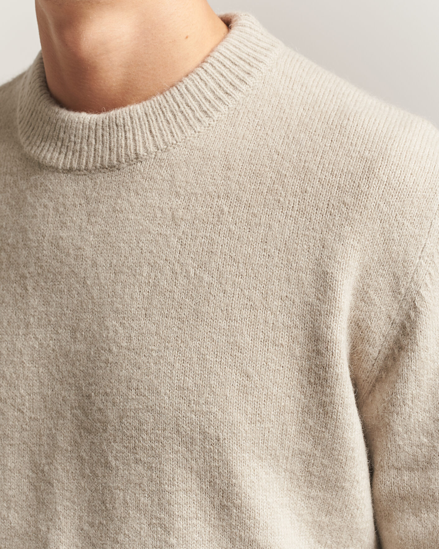 Herren | Pullover | Sunflower | Moon Alpaca Sweater Pebble