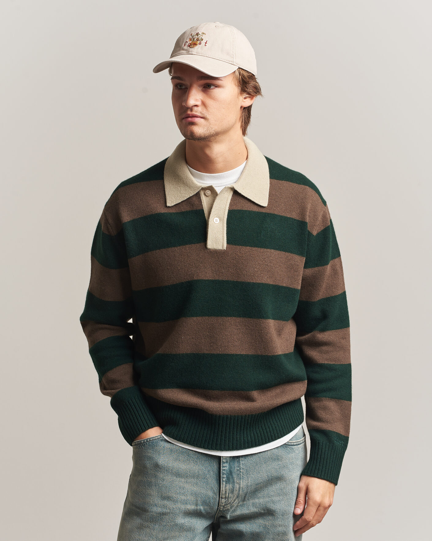 Herren | Hüte & Mützen | Forét | Vase Washed Cap Khaki