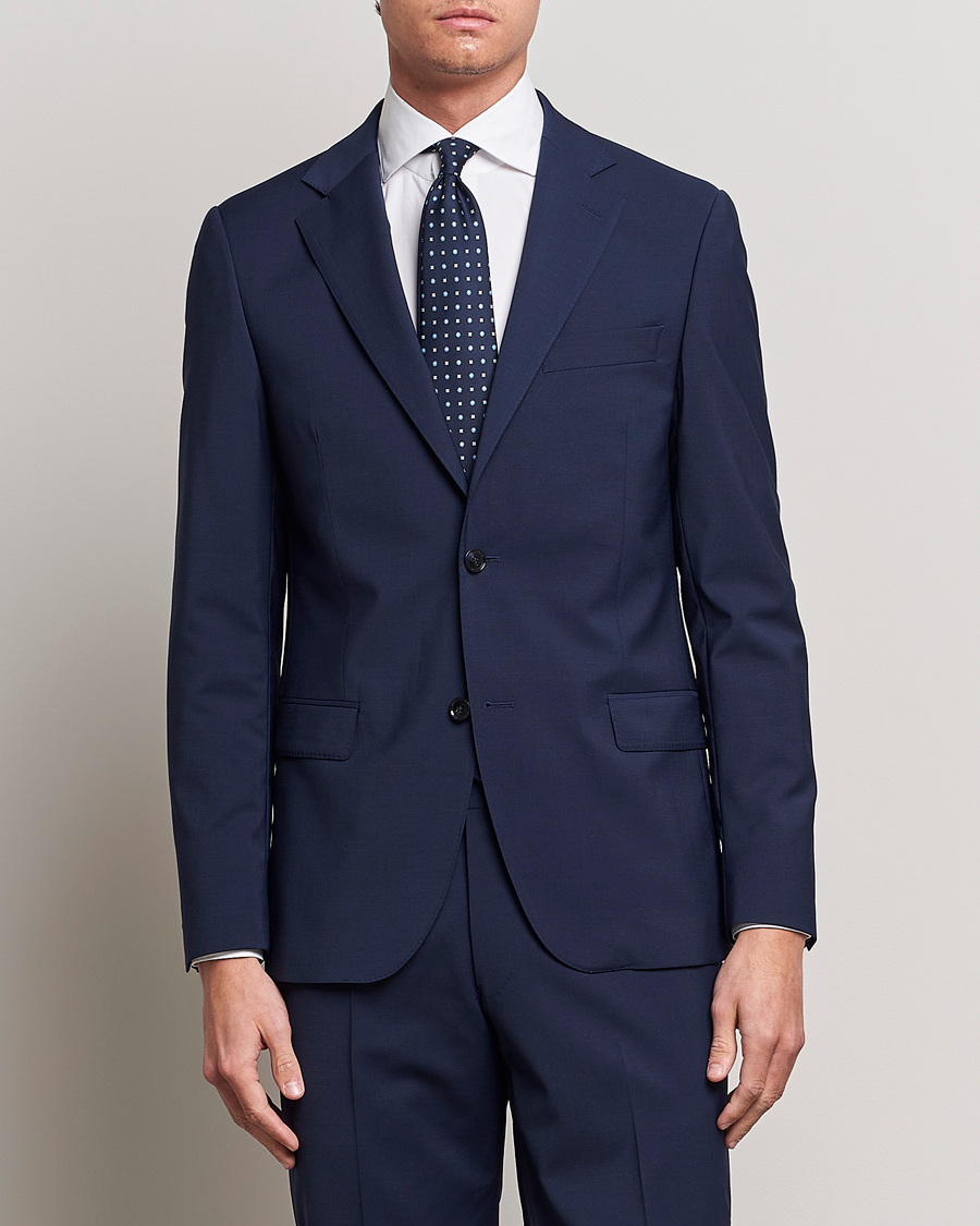 Herren | Kategorie | Oscar Jacobson | Edmund Wool Suit Mid Blue